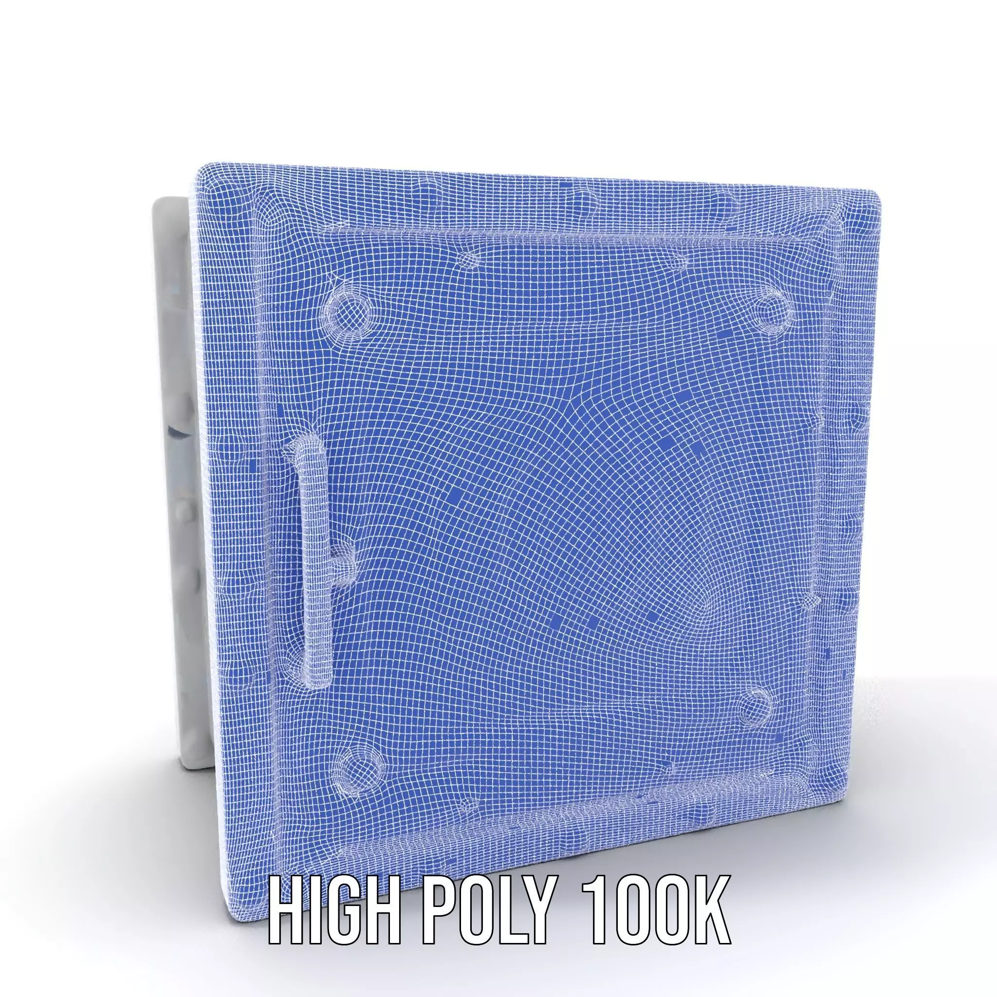 Vault Door model pack with metallic design Low-poly 3D model_4