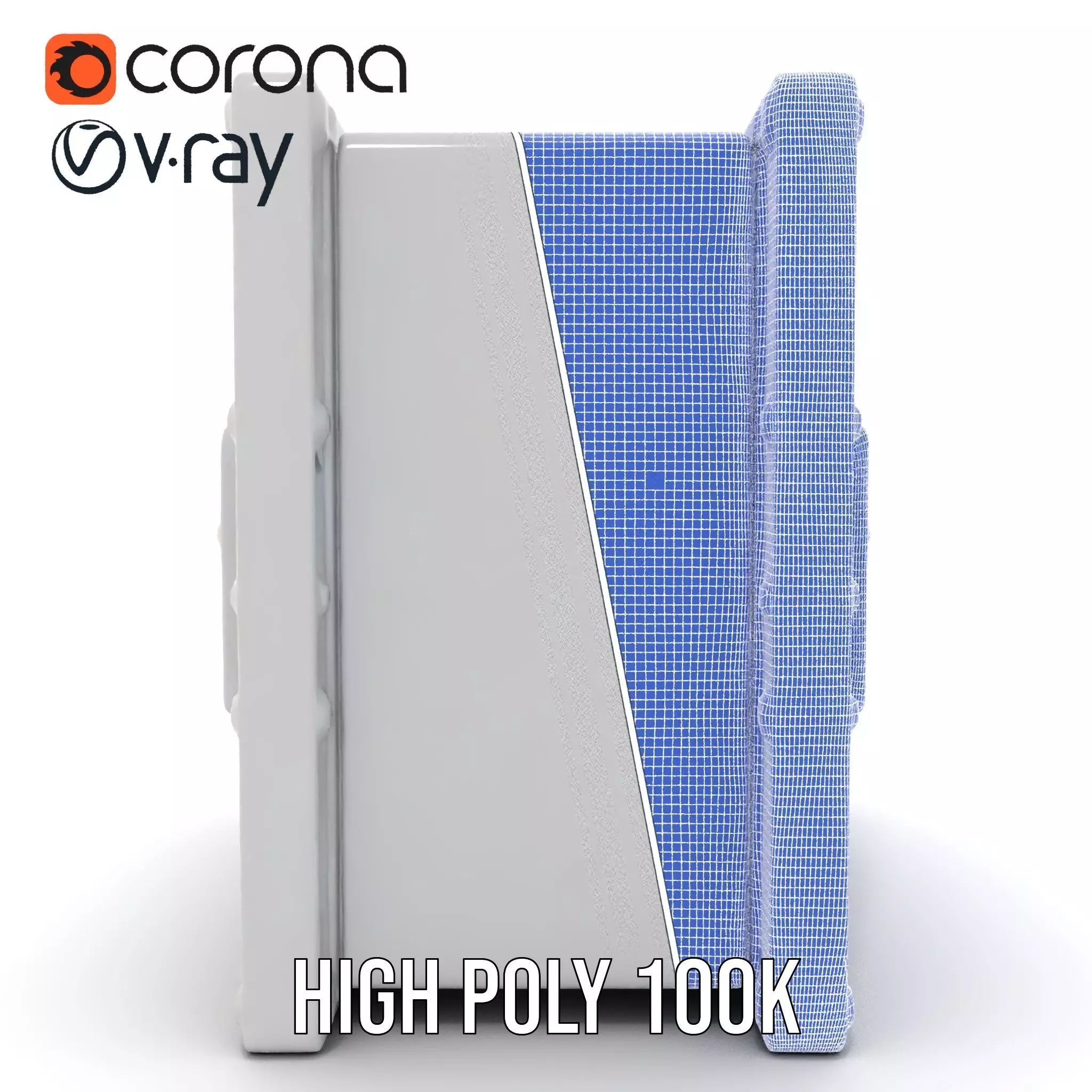 Vault Door model pack with metallic design Low-poly 3D model_34