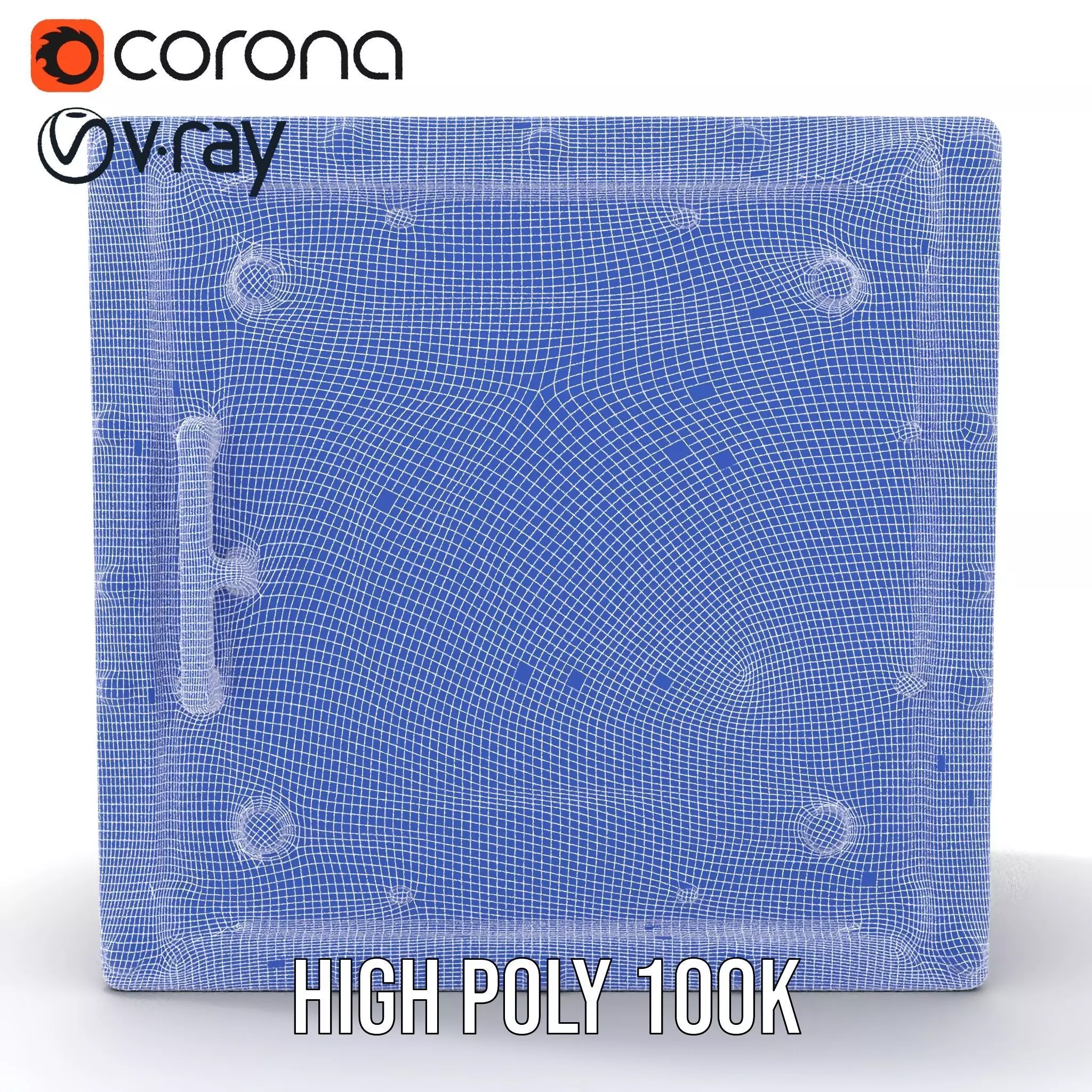 Vault Door model pack with metallic design Low-poly 3D model_33