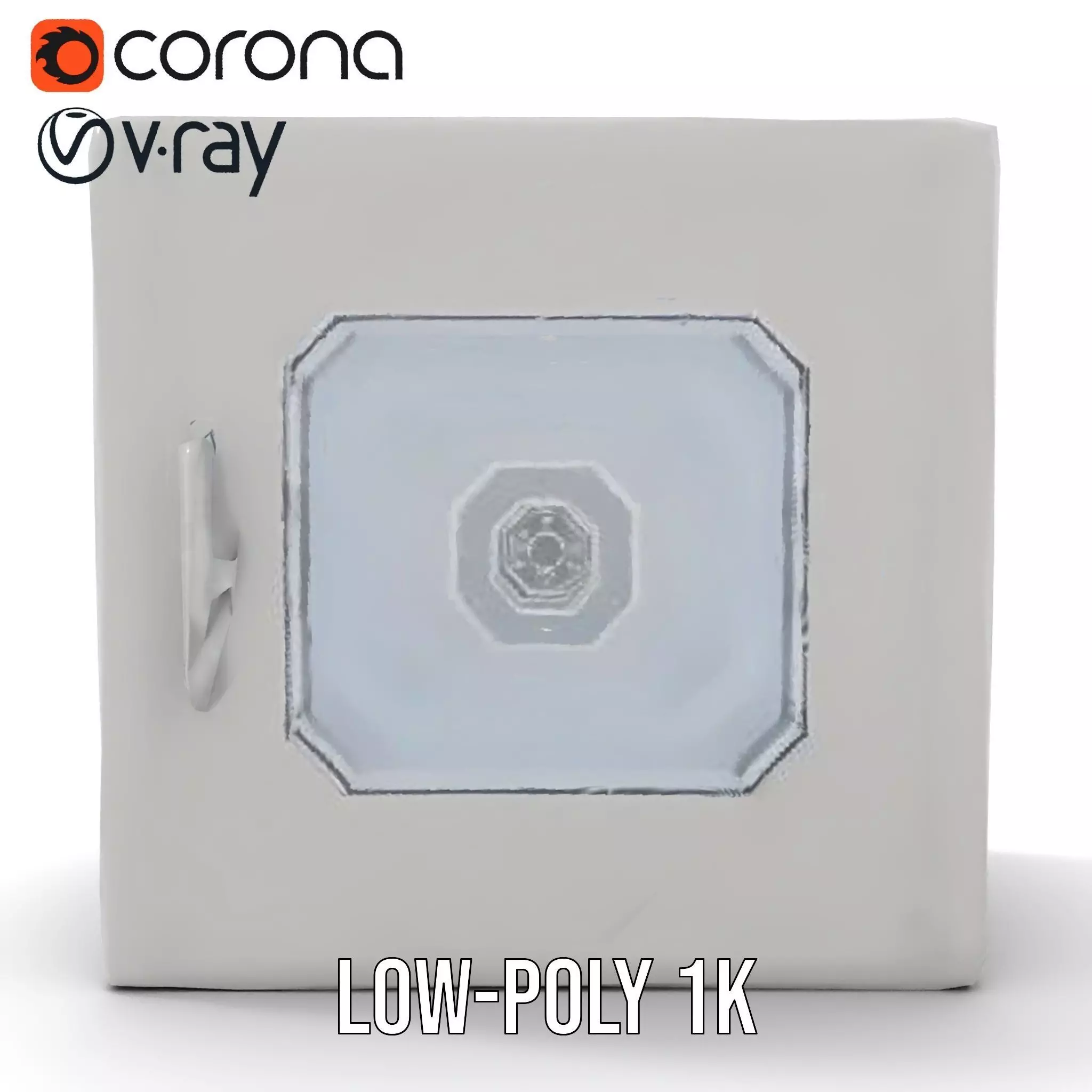 Vault Door model pack with metallic design Low-poly 3D model_17