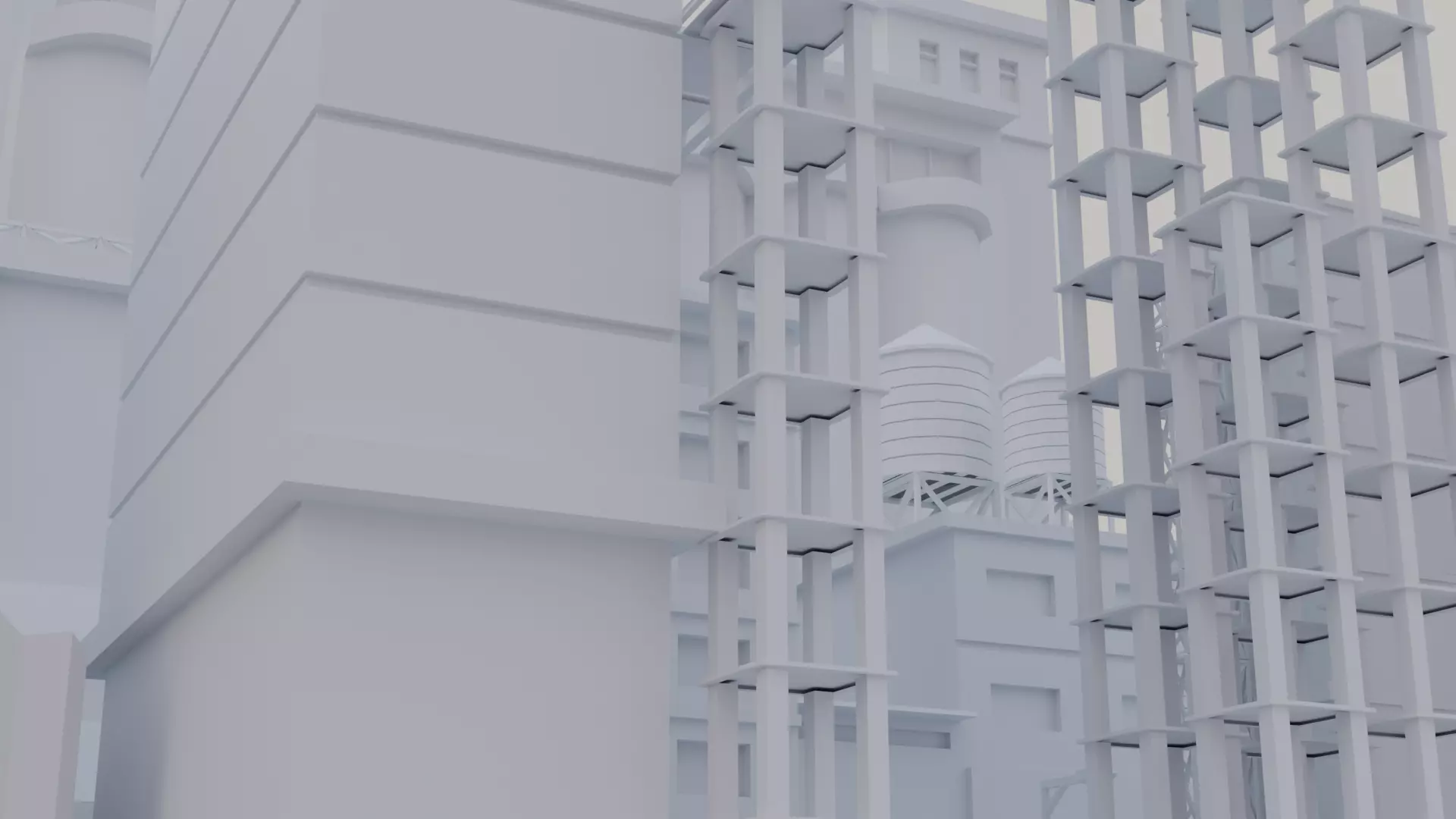 City street Free low-poly 3D model_6