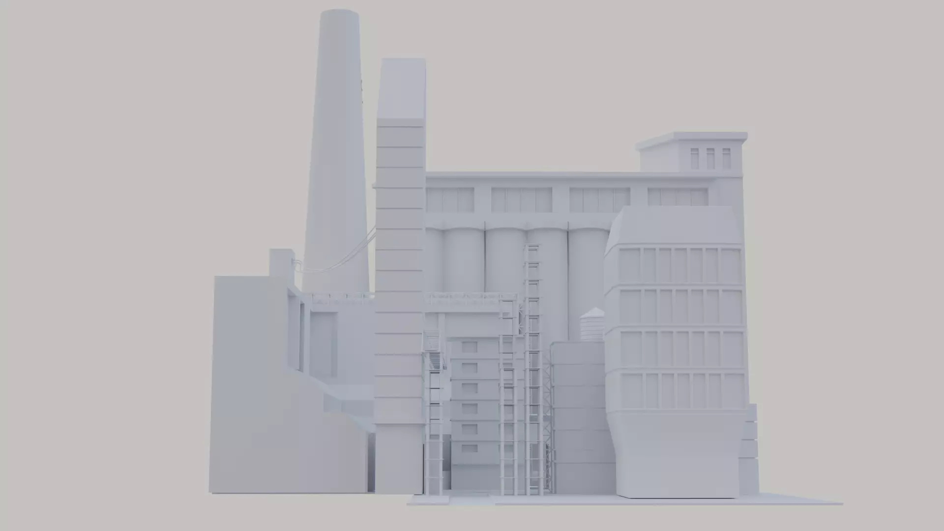 City street Free low-poly 3D model_3