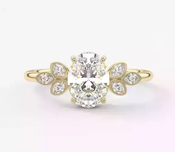 Oval Cut Engagement Ring