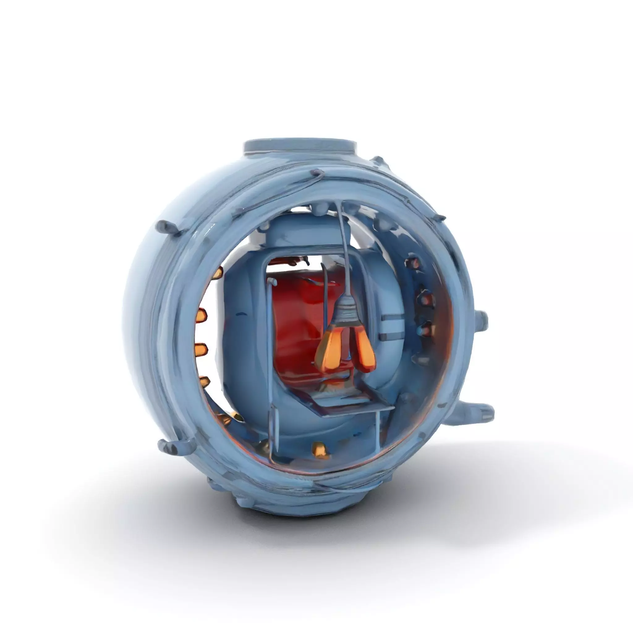 Steampunk Industrial Lamp Model Pack Low-poly 3D model_11