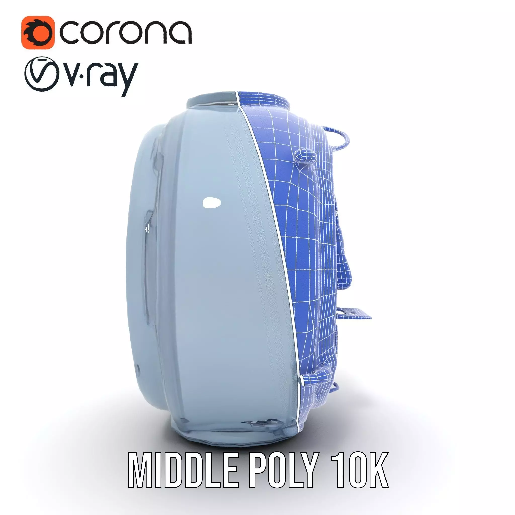 Steampunk Industrial Lamp Model Pack Low-poly 3D model_27