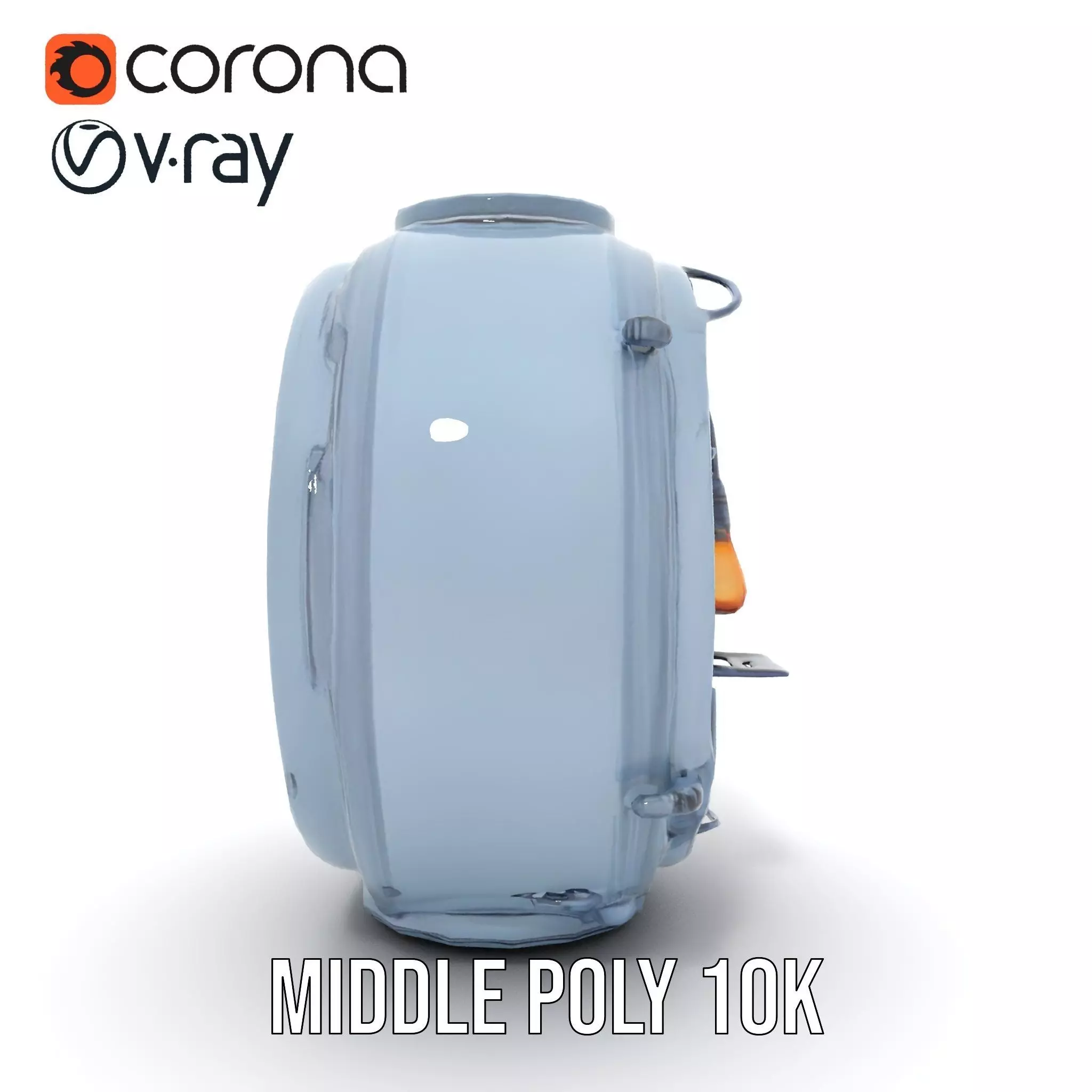 Steampunk Industrial Lamp Model Pack Low-poly 3D model_22