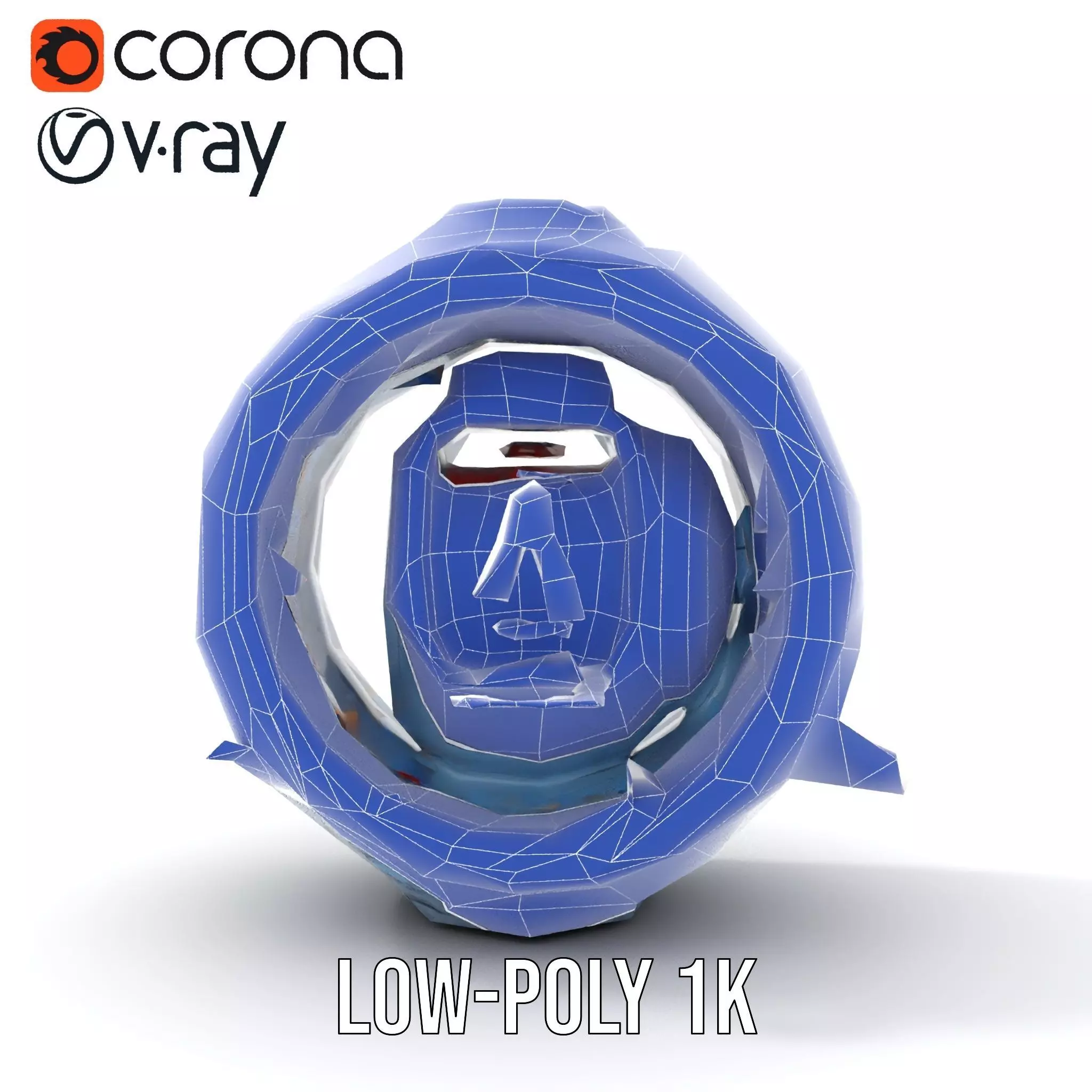 Steampunk Industrial Lamp Model Pack Low-poly 3D model_20