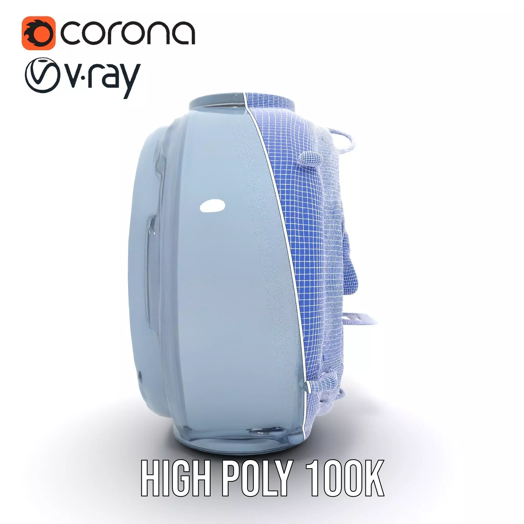 Steampunk Industrial Lamp Model Pack Low-poly 3D model_32