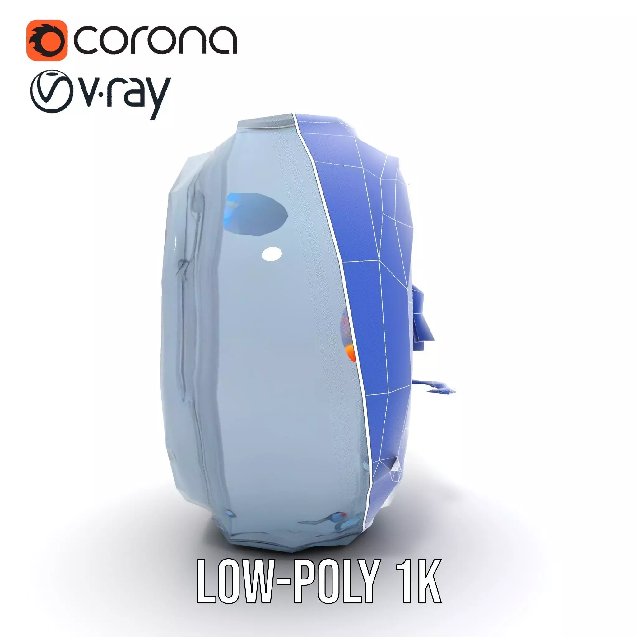 Steampunk Industrial Lamp Model Pack Low-poly 3D model_26