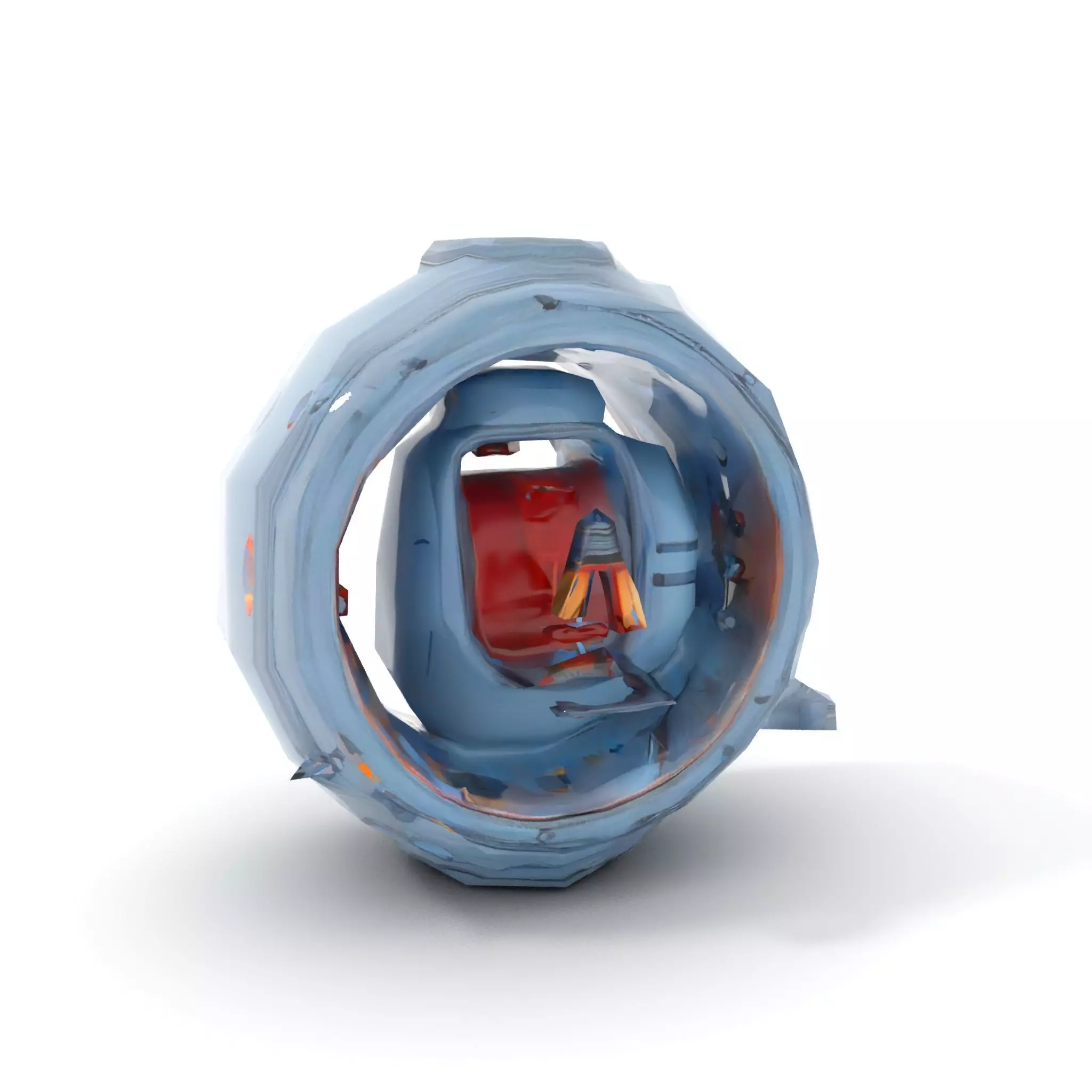 Steampunk Industrial Lamp Model Pack Low-poly 3D model_9