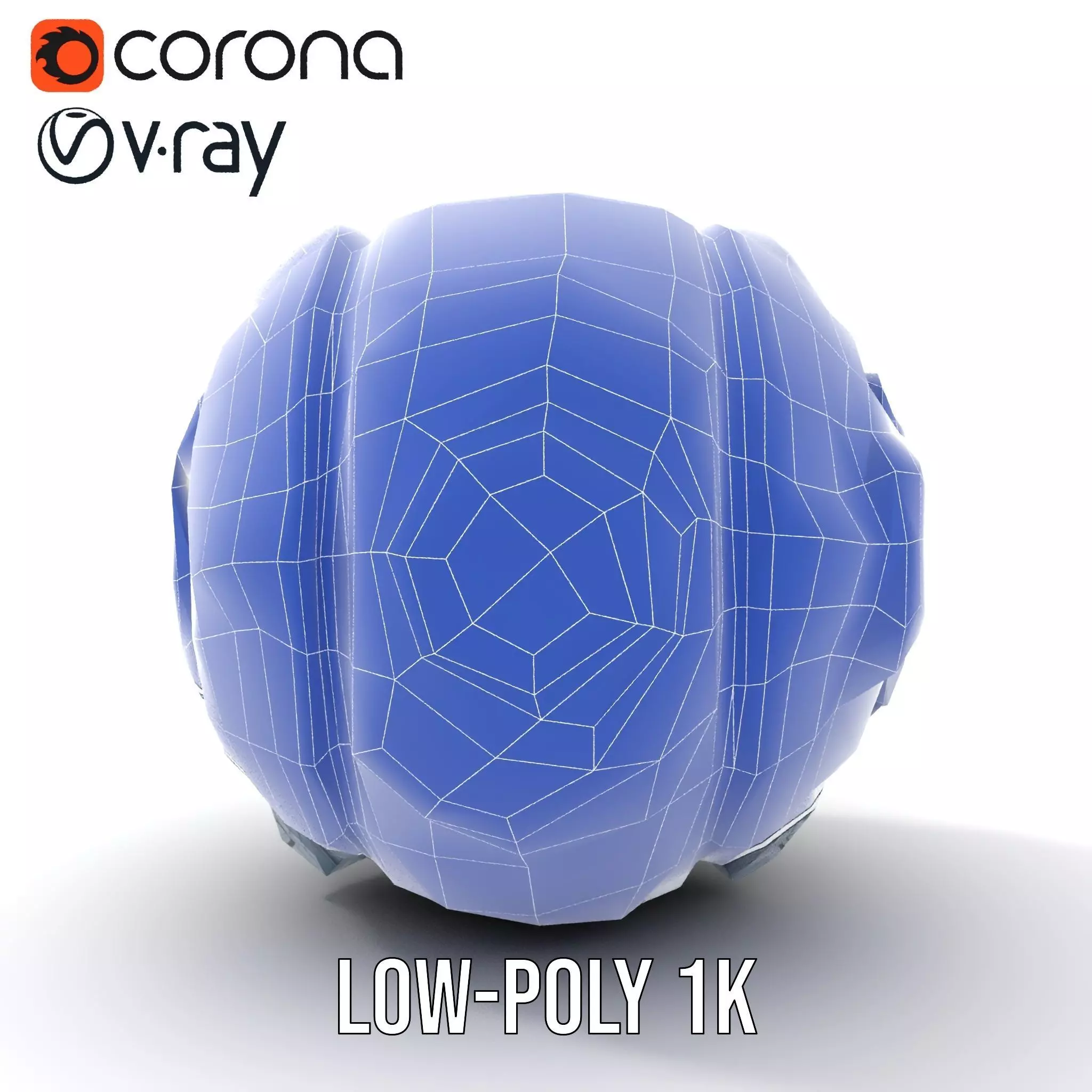 Futuristic Spherical Robot Model Pack Low-poly 3D model_24