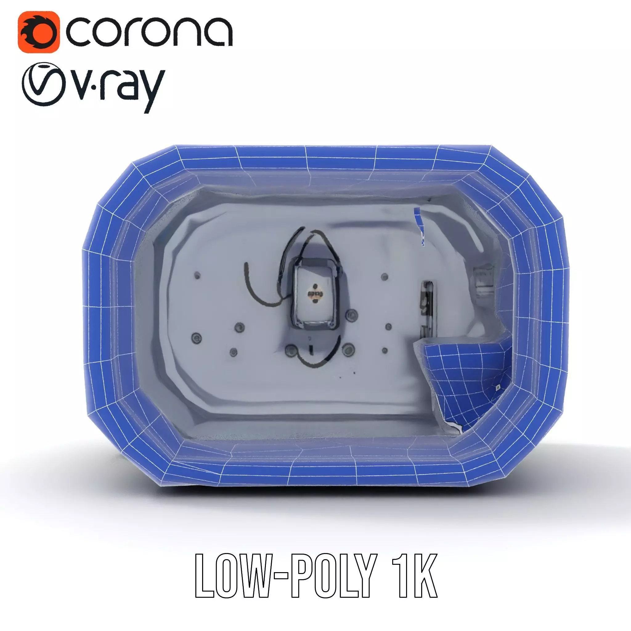 Futuristic Medical Pod model pack Low-poly 3D model_31