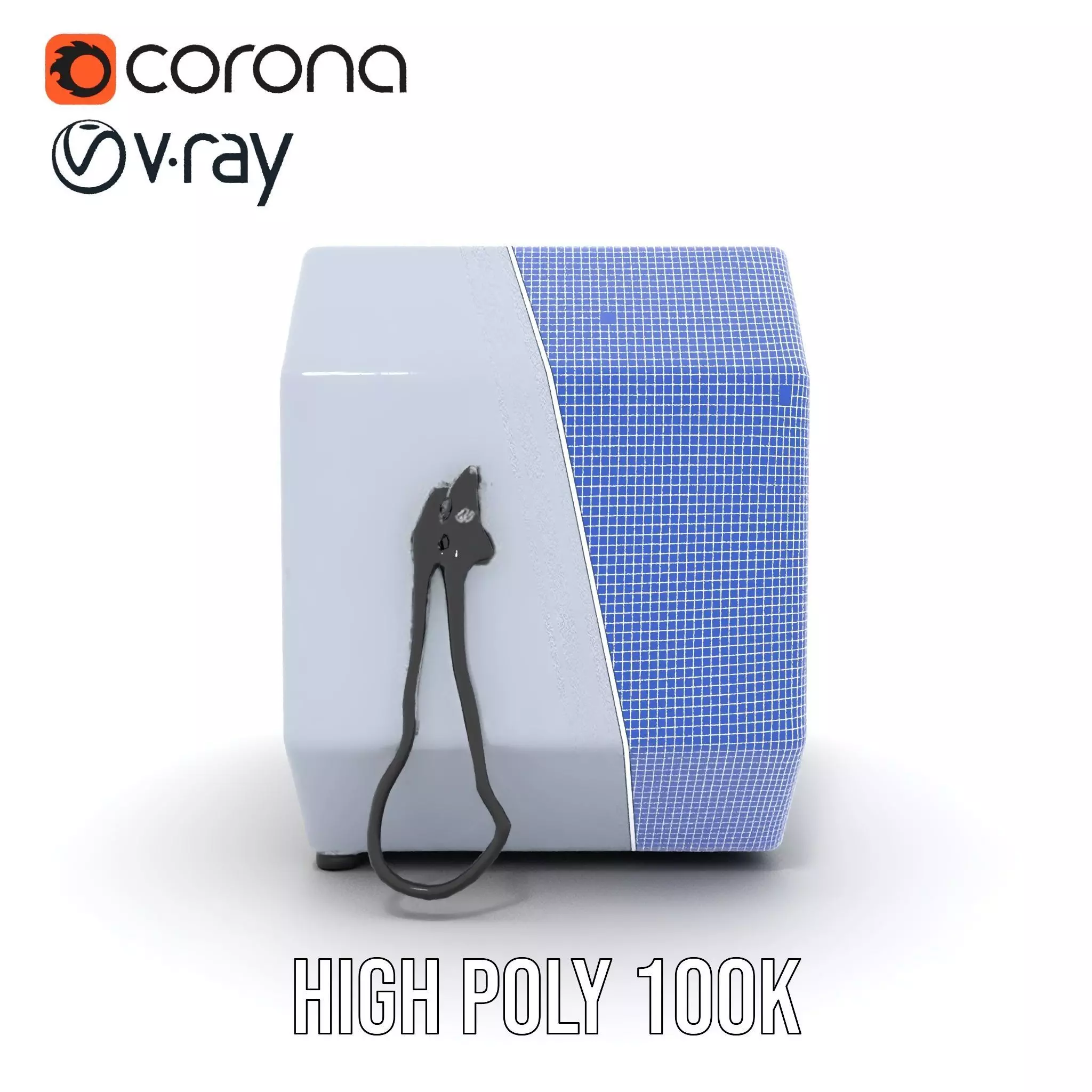 Futuristic Medical Pod model pack Low-poly 3D model_34