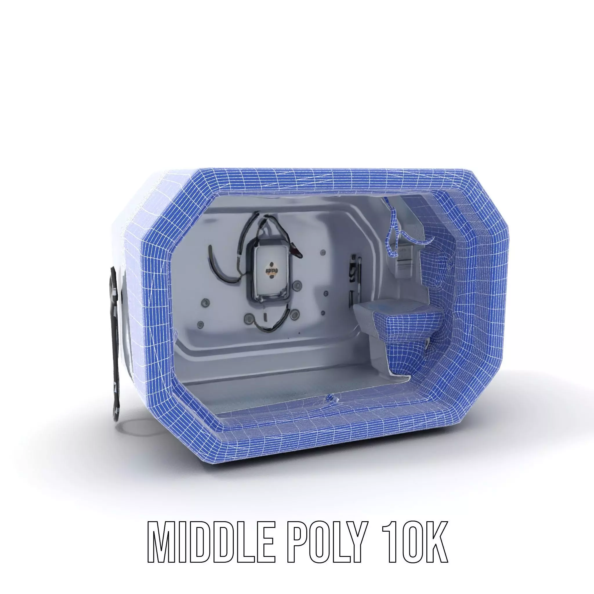 Futuristic Medical Pod model pack Low-poly 3D model_13