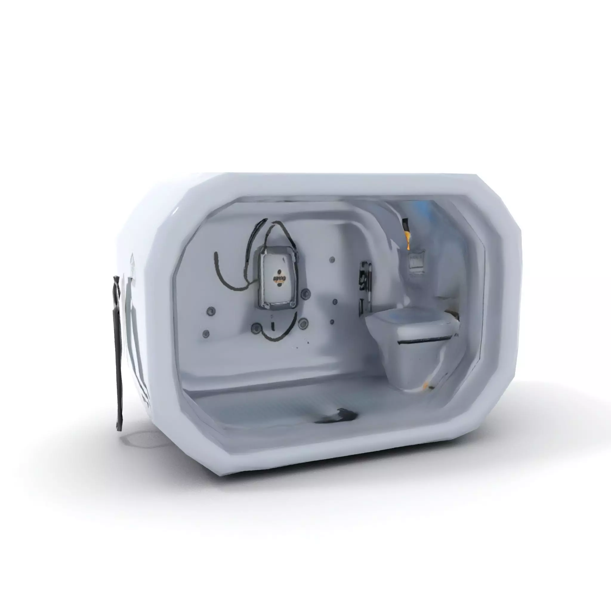 Futuristic Medical Pod model pack Low-poly 3D model_14