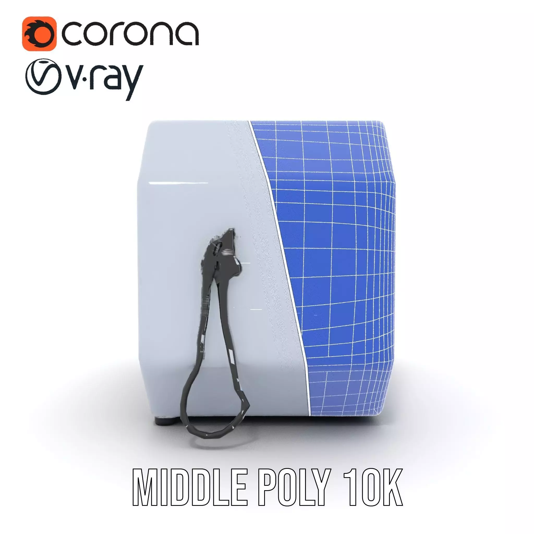 Futuristic Medical Pod model pack Low-poly 3D model_30