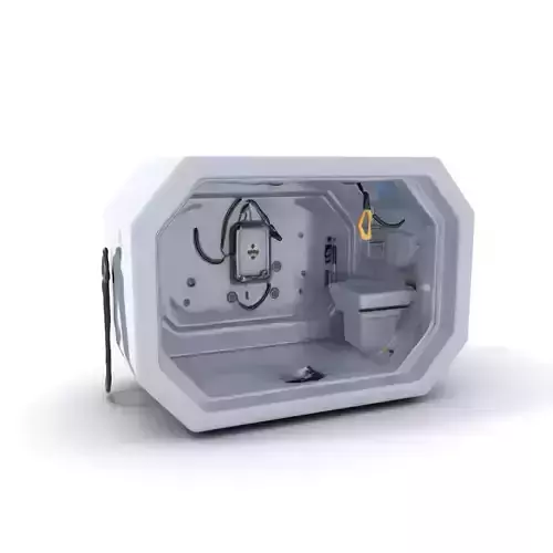 Futuristic Medical Pod model pack Low-poly 3D model