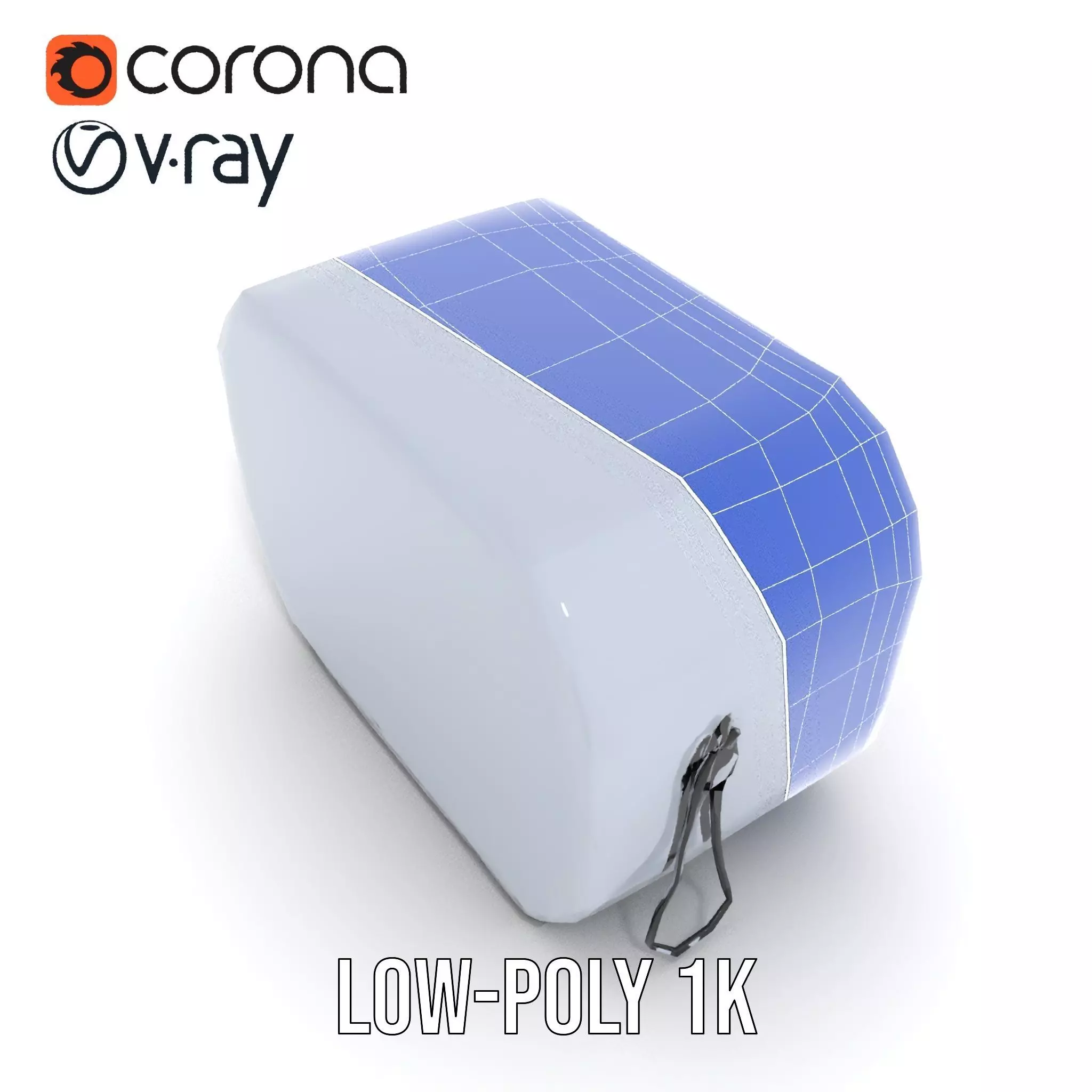 Futuristic Medical Pod model pack Low-poly 3D model_19