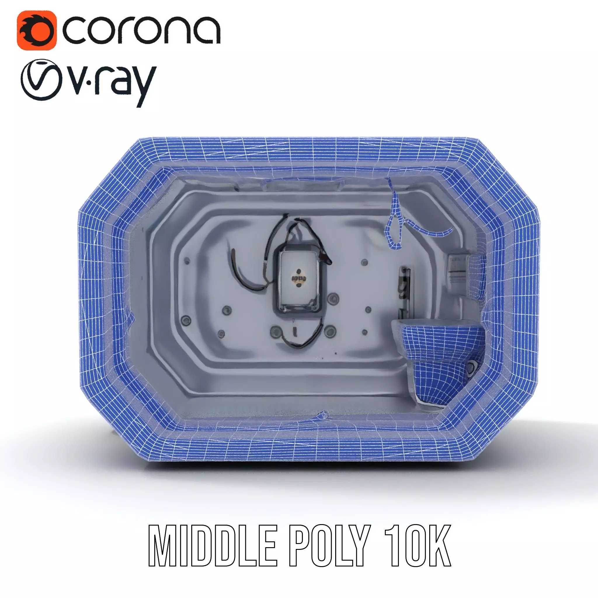 Futuristic Medical Pod model pack Low-poly 3D model_24