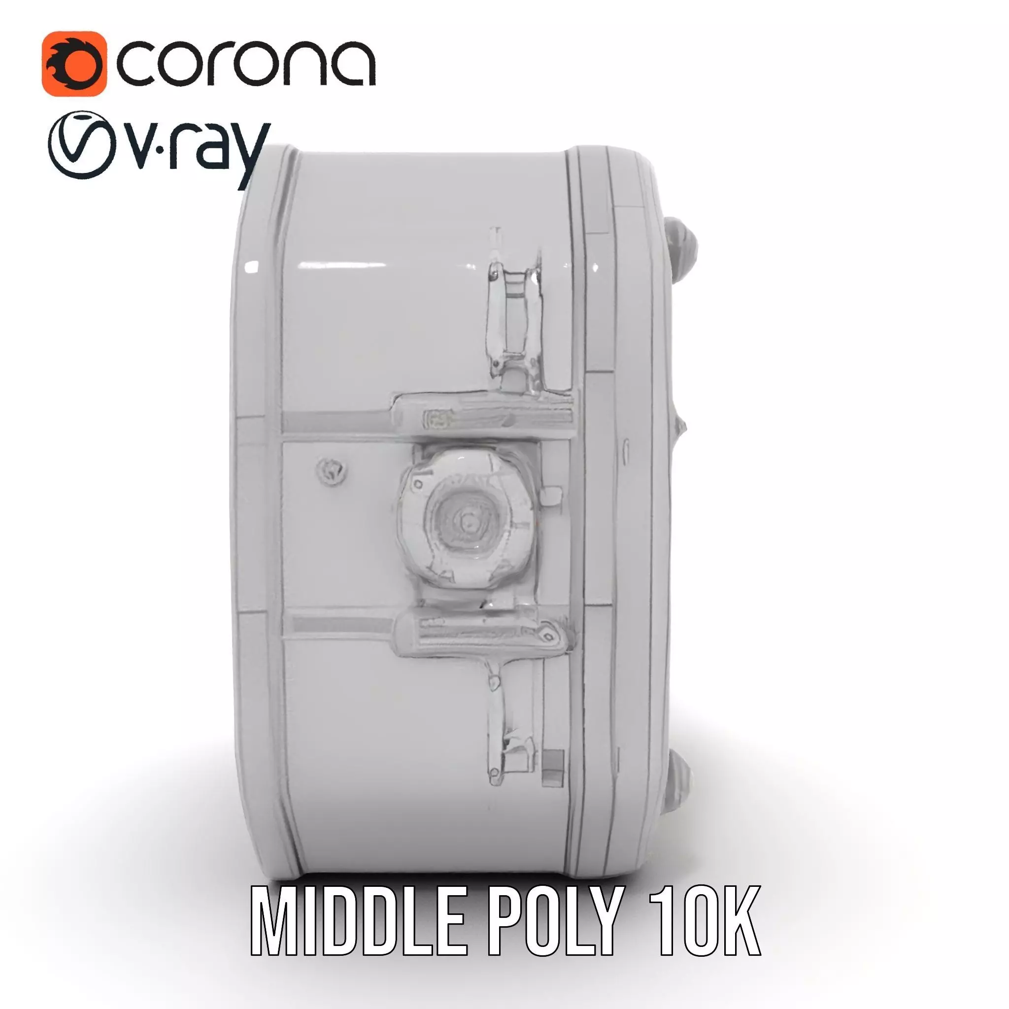 Futuristic Industrial Hatch model pack with detailed design Low-poly 3D model_10