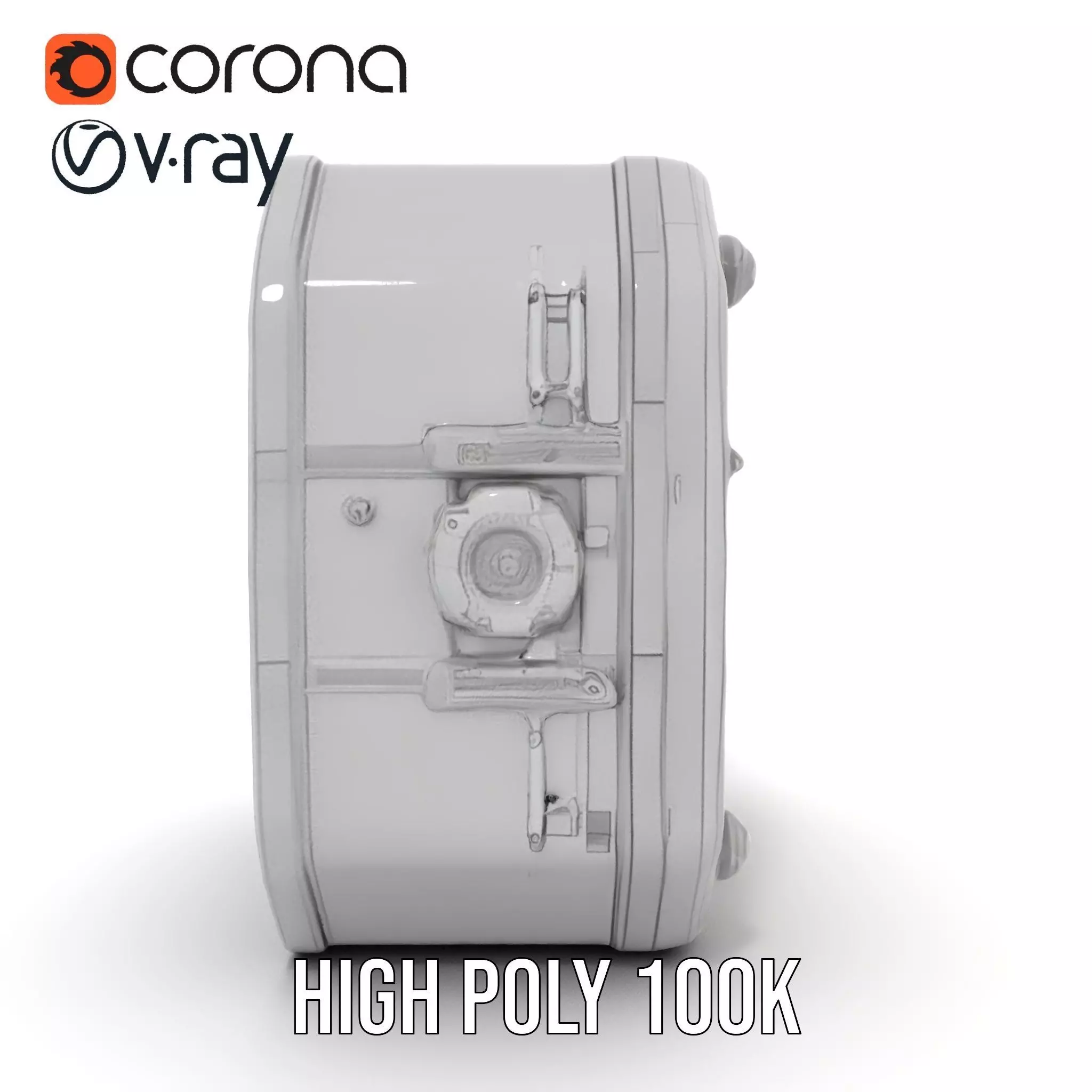 Futuristic Industrial Hatch model pack with detailed design Low-poly 3D model_26