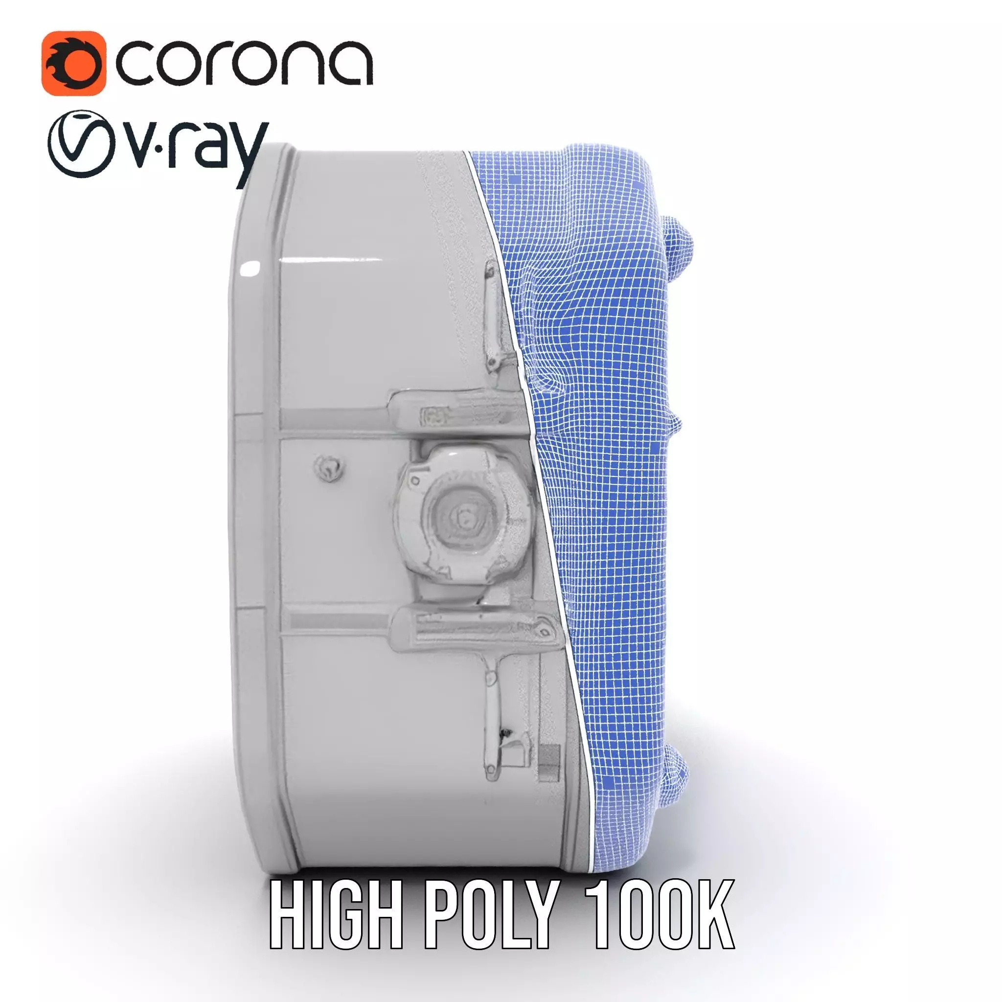 Futuristic Industrial Hatch model pack with detailed design Low-poly 3D model_33