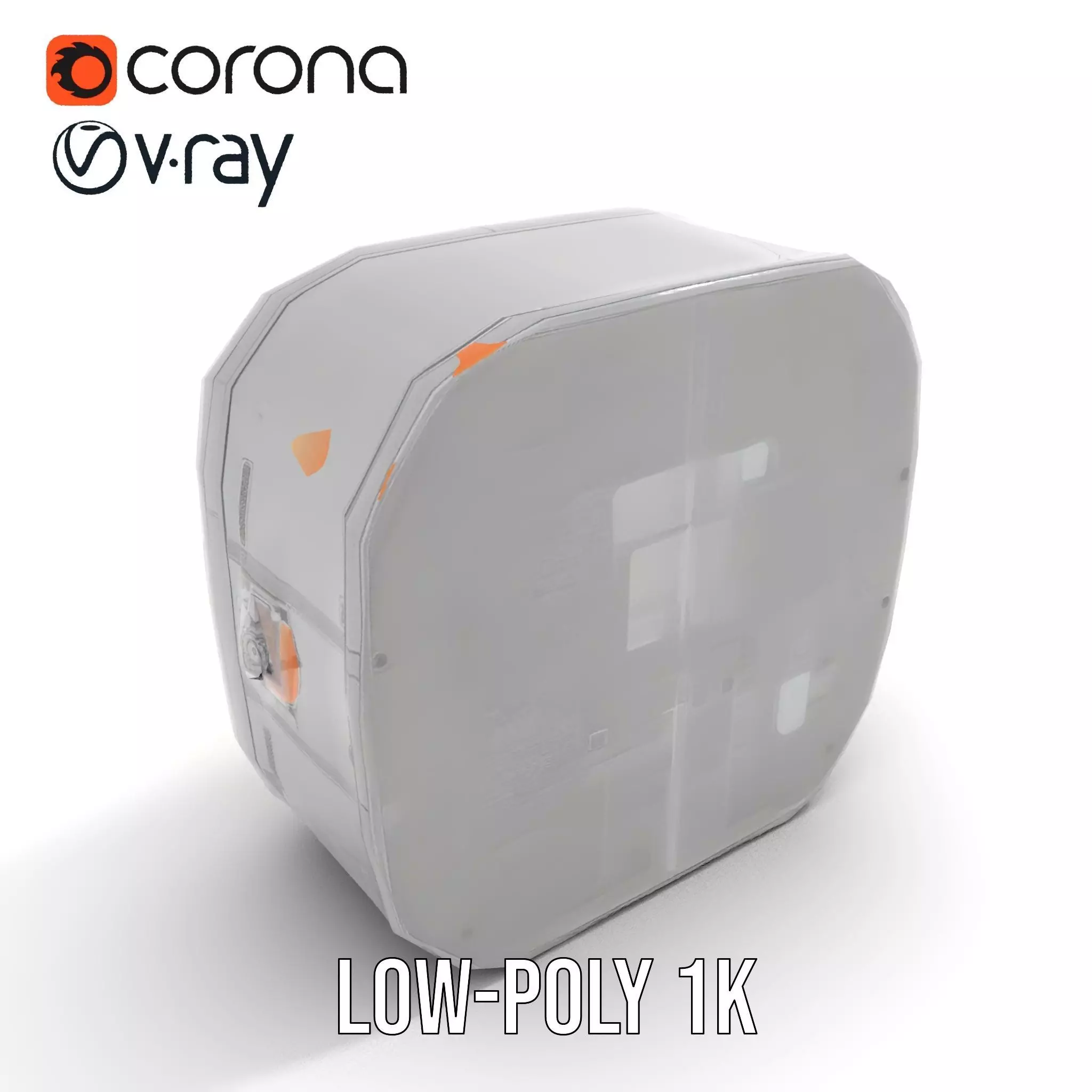 Futuristic Industrial Hatch model pack with detailed design Low-poly 3D model_8