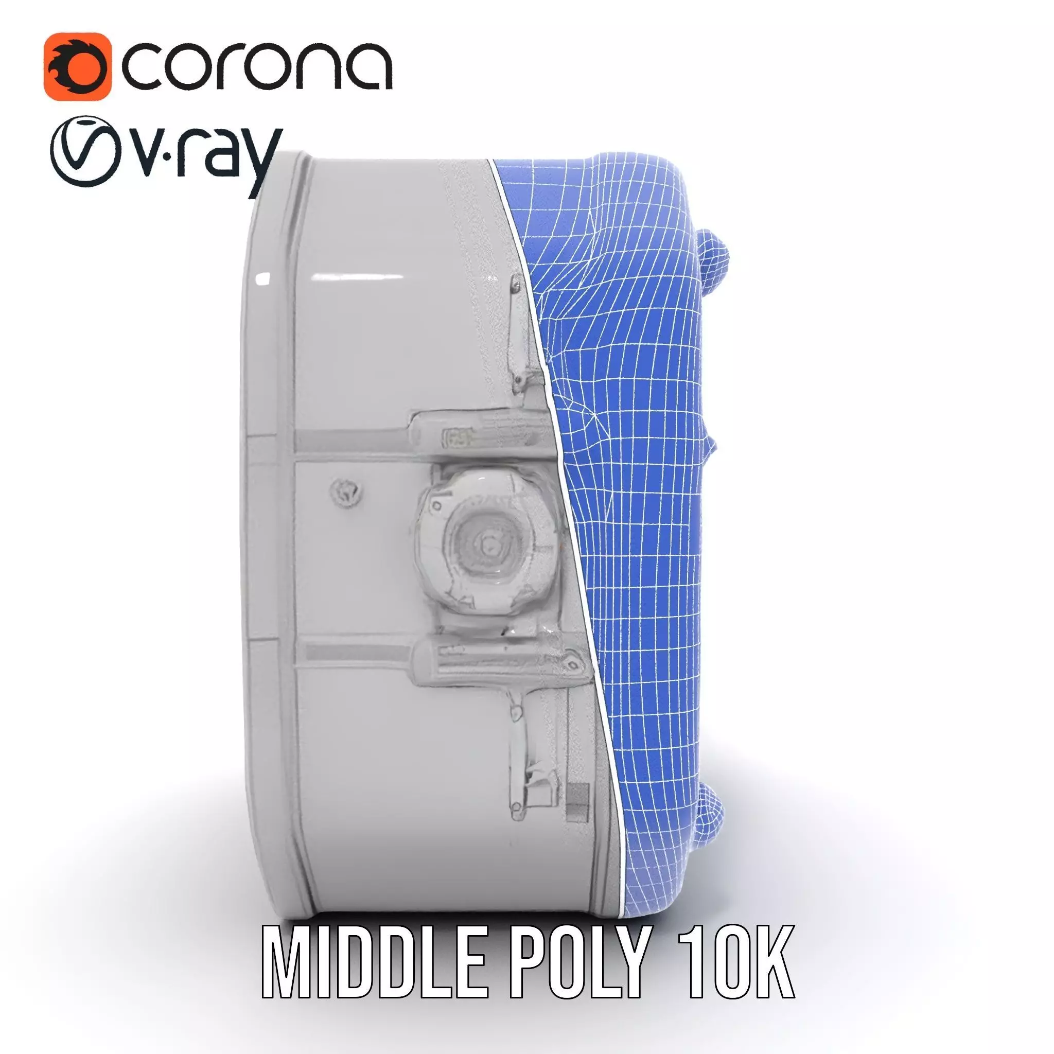 Futuristic Industrial Hatch model pack with detailed design Low-poly 3D model_27