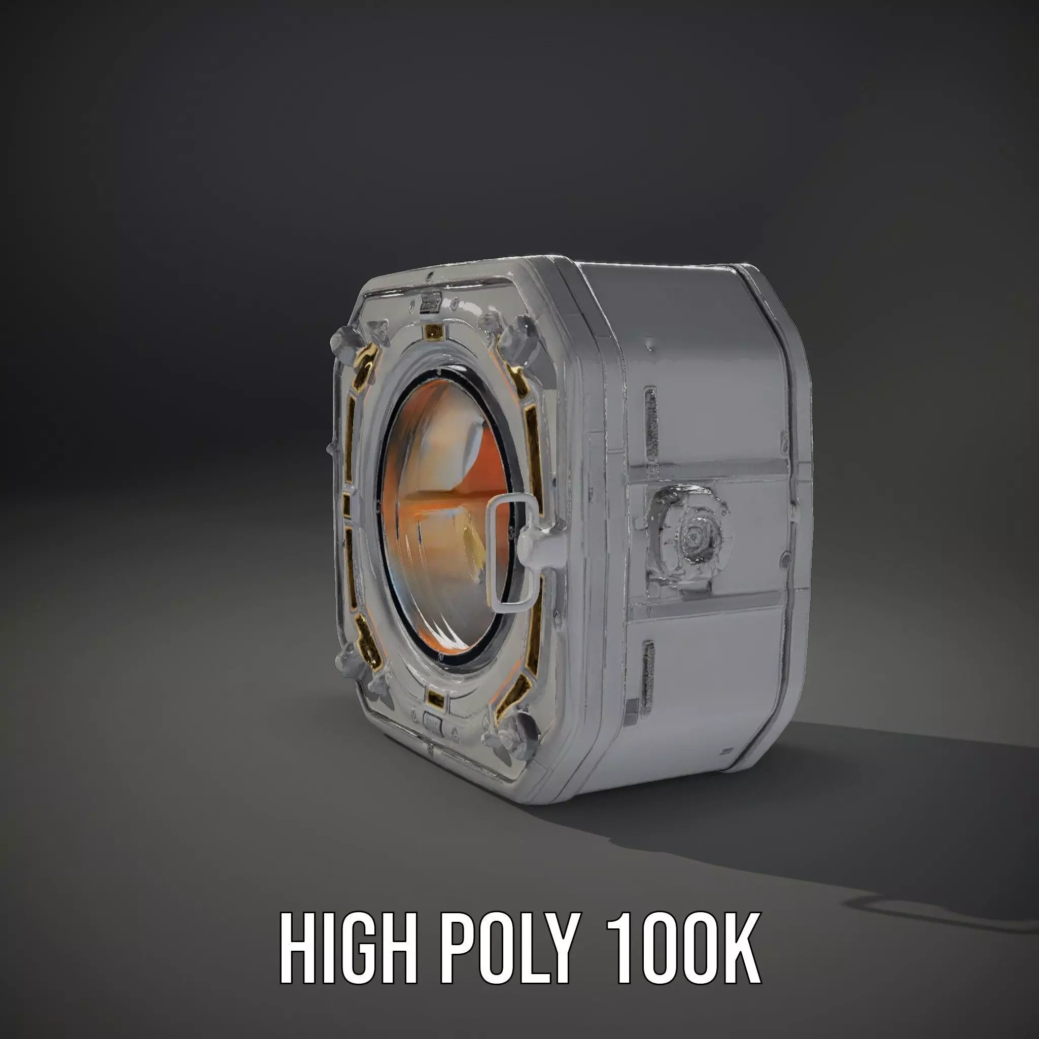 Futuristic Industrial Hatch model pack with detailed design Low-poly 3D model_9