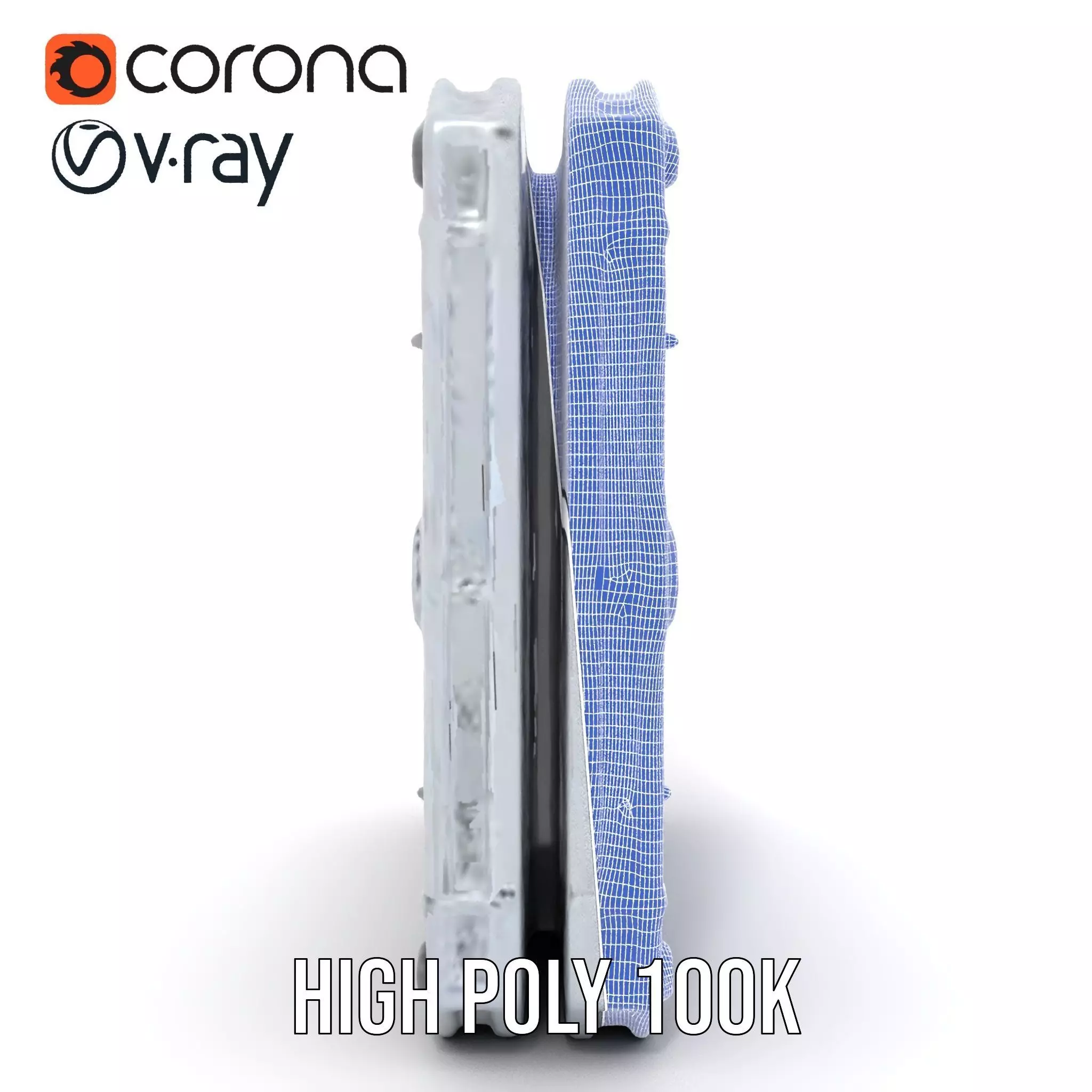 Futuristic SciFi Portal Model Pack with Metallic Accents Low-poly 3D model_32