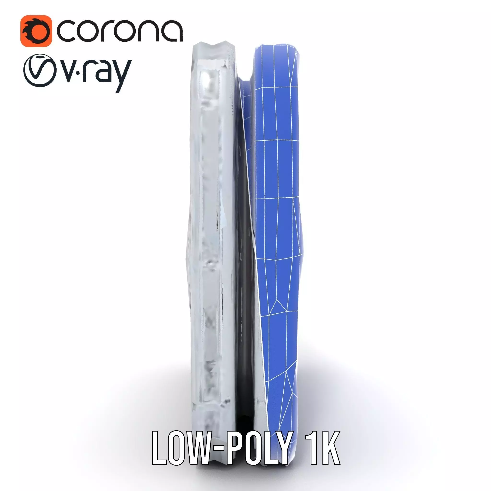 Futuristic SciFi Portal Model Pack with Metallic Accents Low-poly 3D model_30