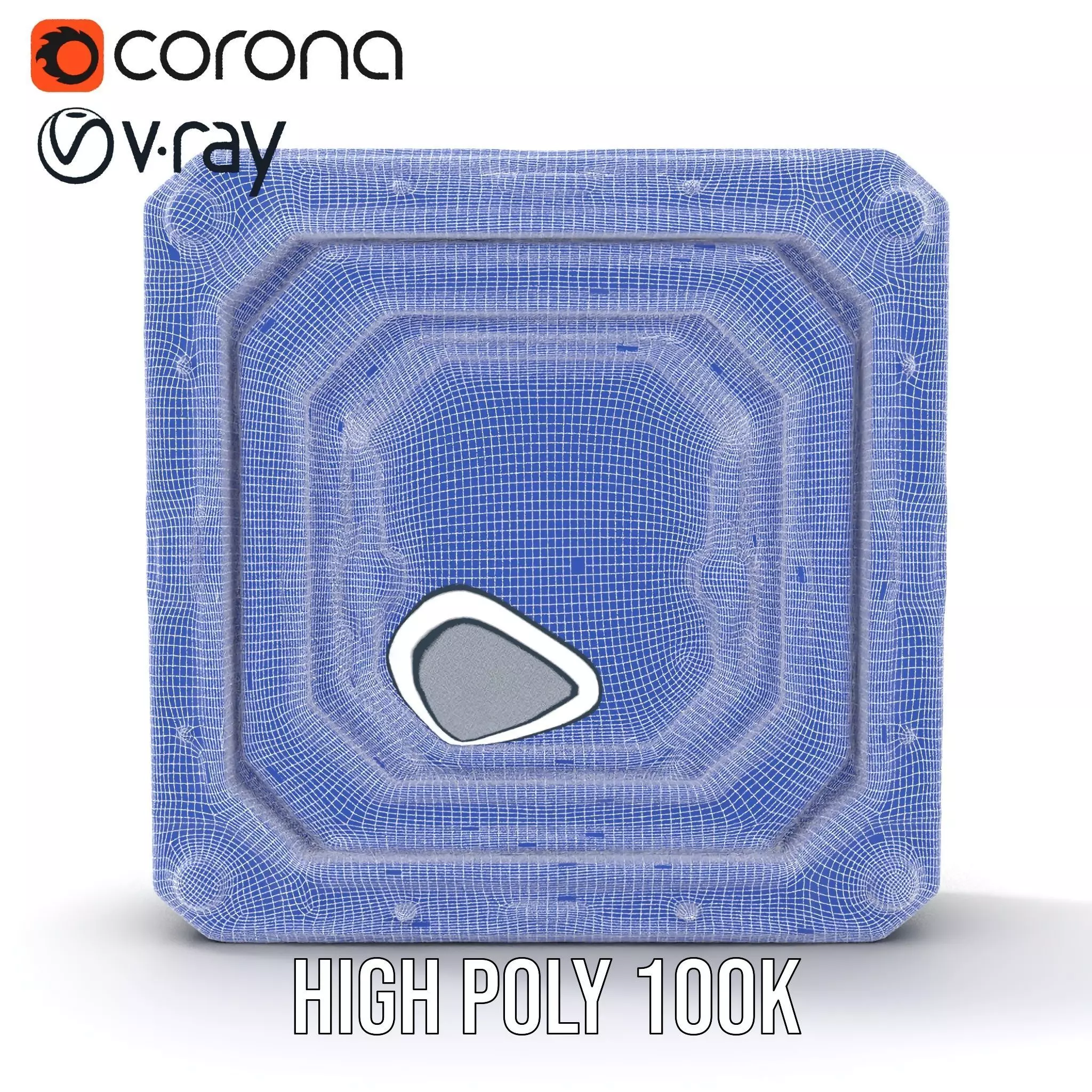 Futuristic SciFi Portal Model Pack with Metallic Accents Low-poly 3D model_34