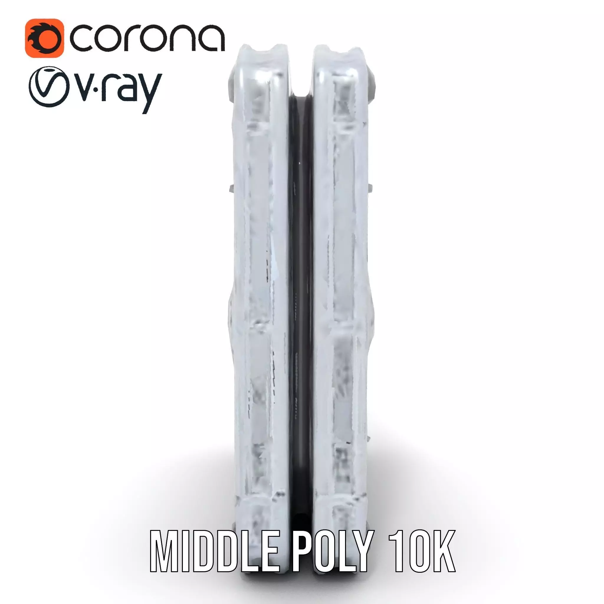 Futuristic SciFi Portal Model Pack with Metallic Accents Low-poly 3D model_16