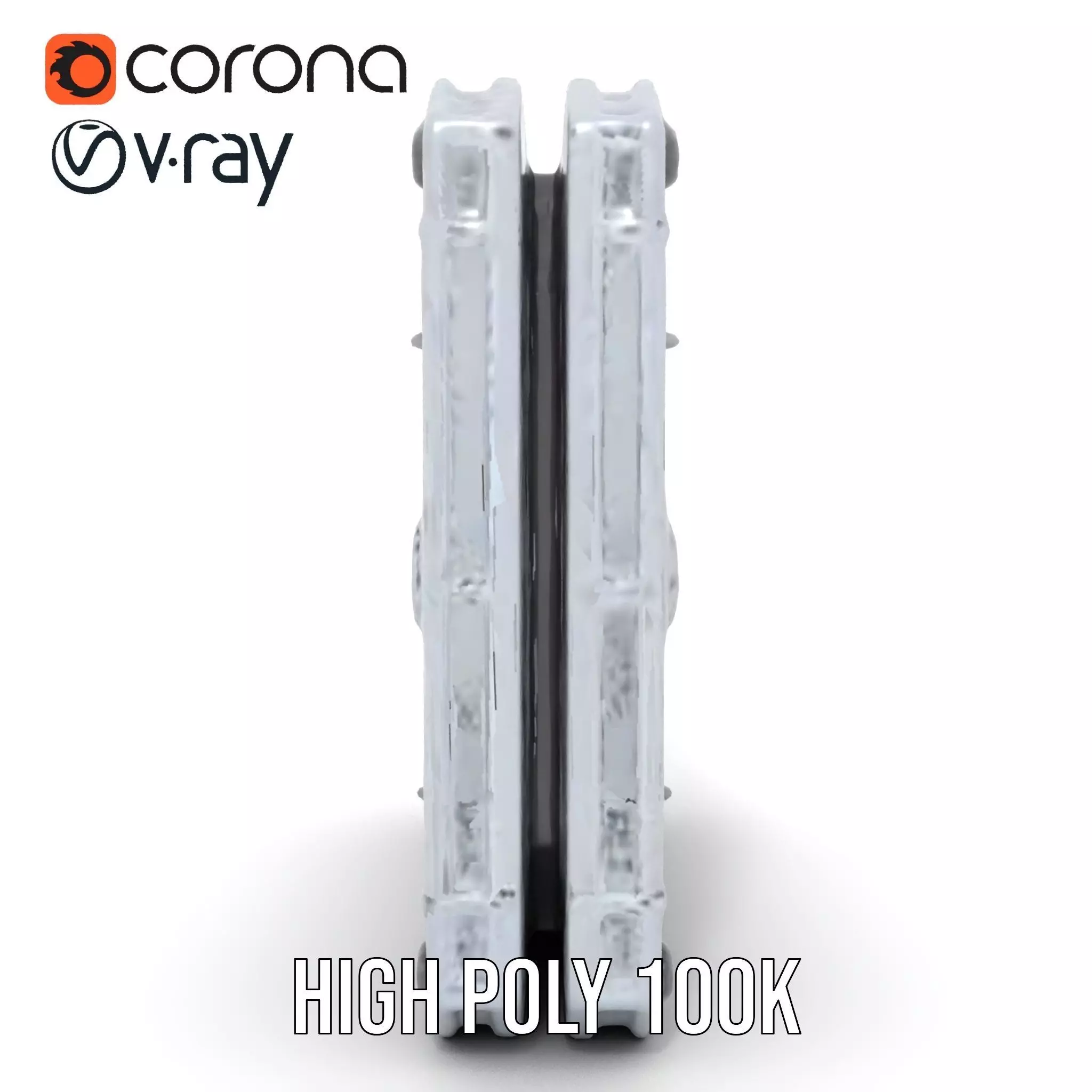 Futuristic SciFi Portal Model Pack with Metallic Accents Low-poly 3D model_26