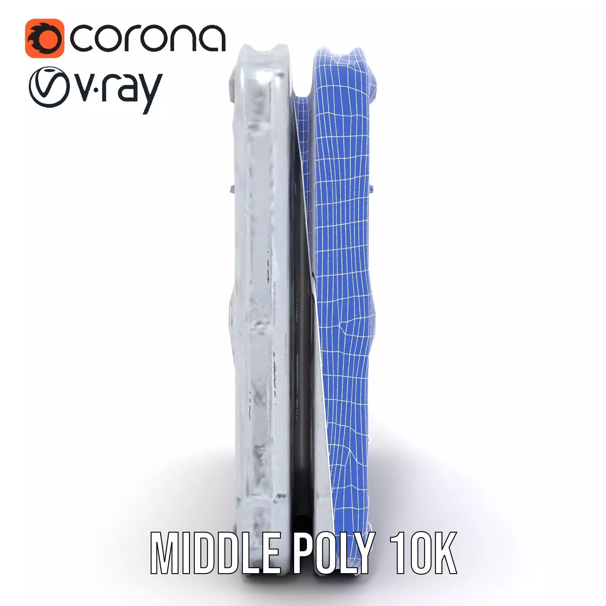 Futuristic SciFi Portal Model Pack with Metallic Accents Low-poly 3D model_29