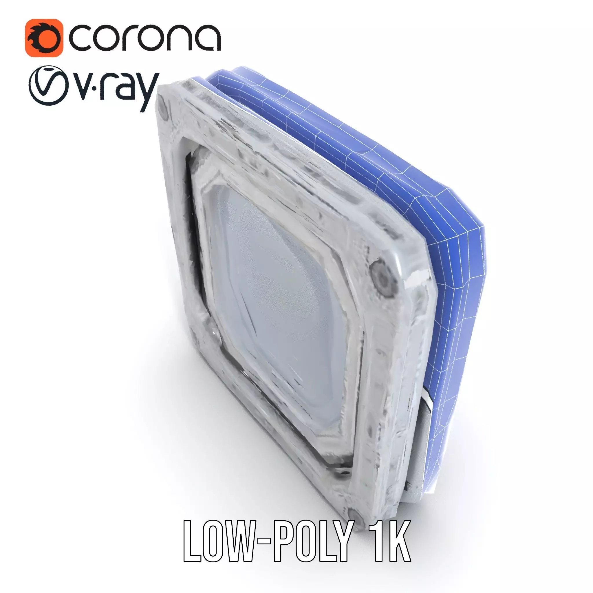 Futuristic SciFi Portal Model Pack with Metallic Accents Low-poly 3D model_20