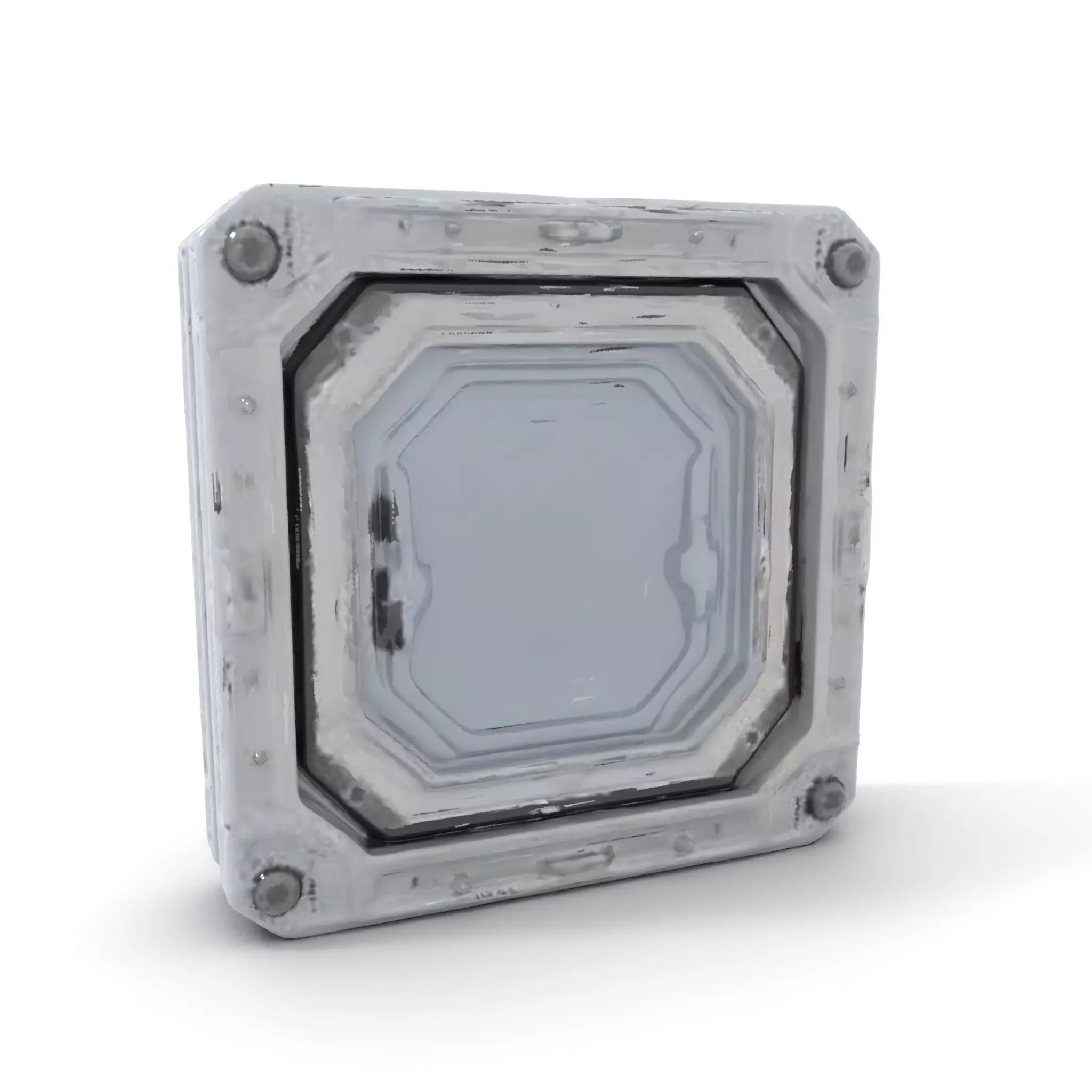 Futuristic SciFi Portal Model Pack with Metallic Accents Low-poly 3D model_0