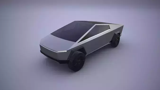 Tesla Cybertruck Low-poly 3D model