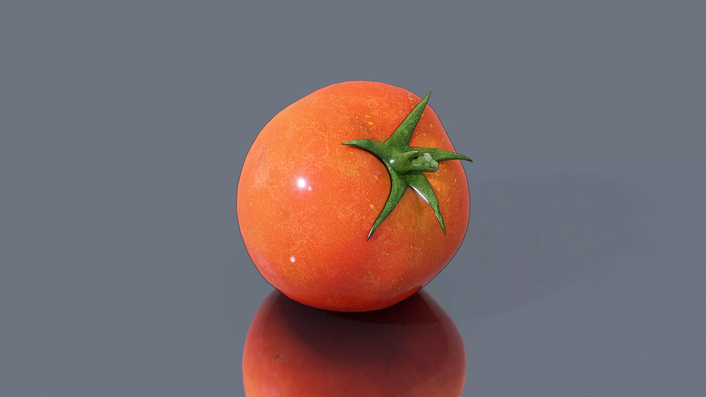 Ripe tomato Low-poly 3D model