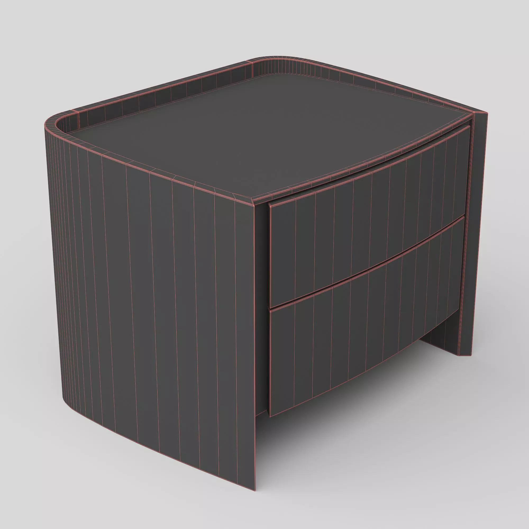 Lawrence Bedside Table 3D model_2