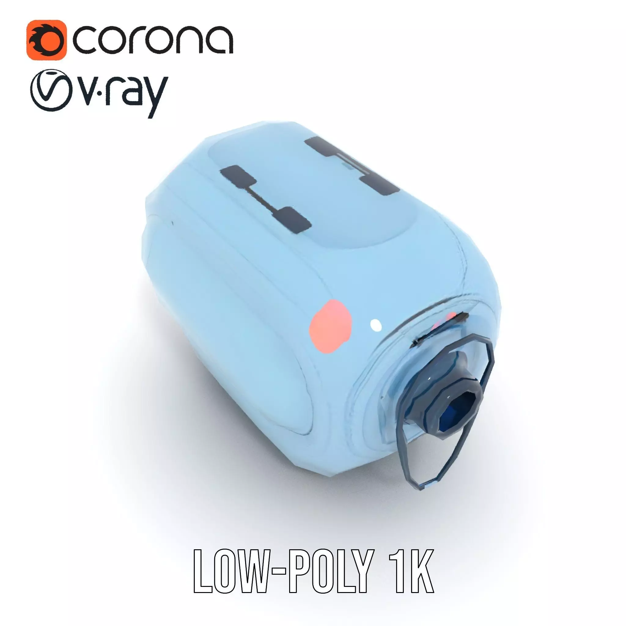 Futuristic Sleep Pod Model Pack with Interior Design Low-poly 3D model_9