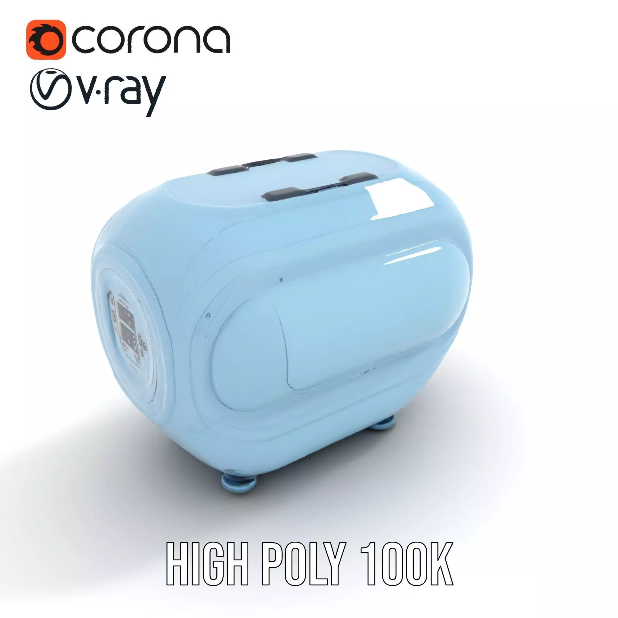 Futuristic Sleep Pod Model Pack with Interior Design Low-poly 3D model_31