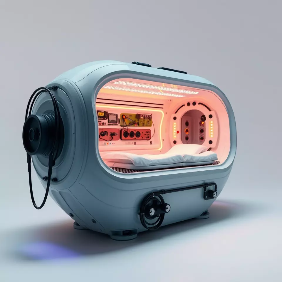 Futuristic Sleep Pod Model Pack with Interior Design Low-poly 3D model_2