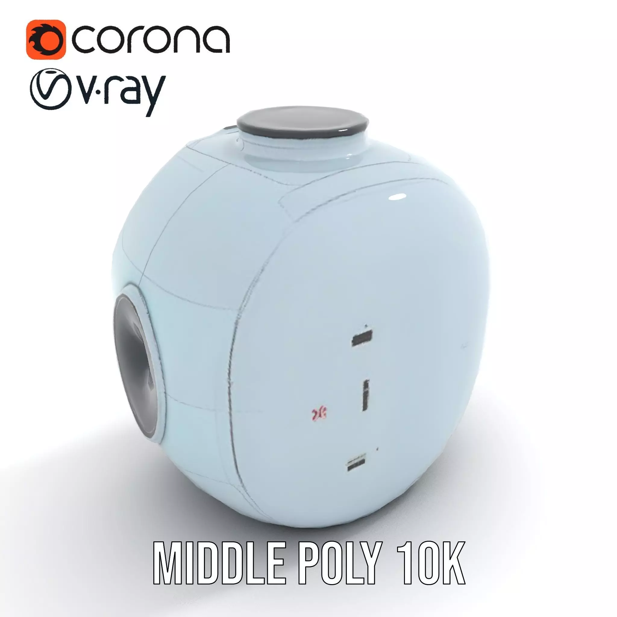 Futuristic Medical Pod Model Pack Low-poly 3D model_15