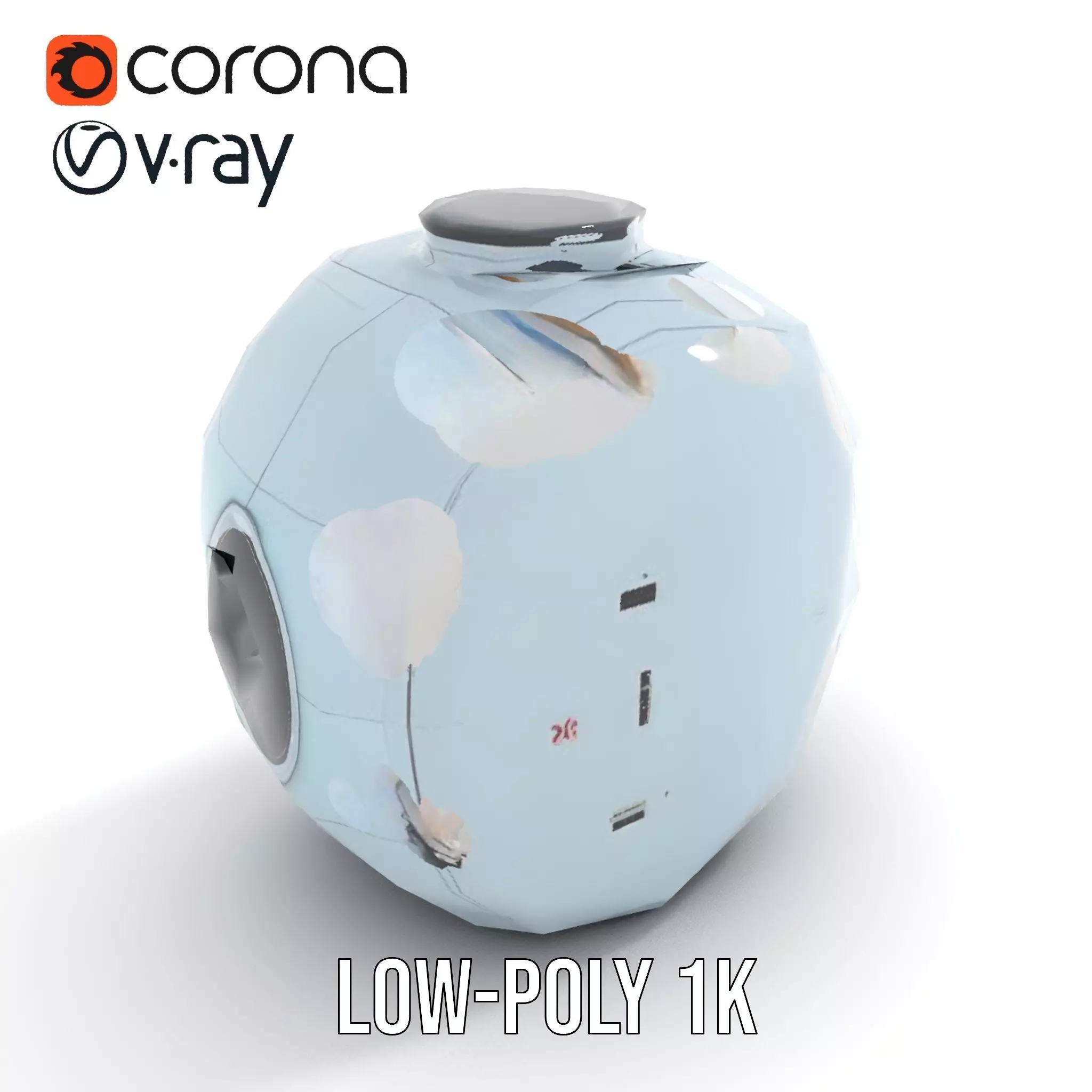 Futuristic Medical Pod Model Pack Low-poly 3D model_7