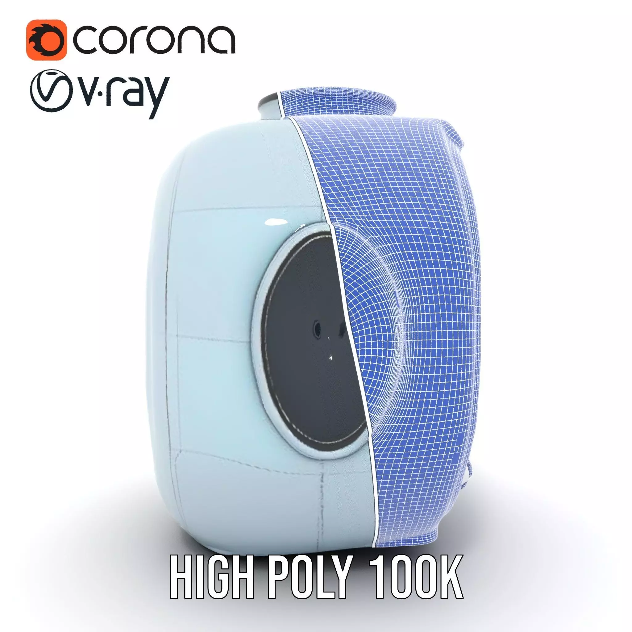 Futuristic Medical Pod Model Pack Low-poly 3D model_32