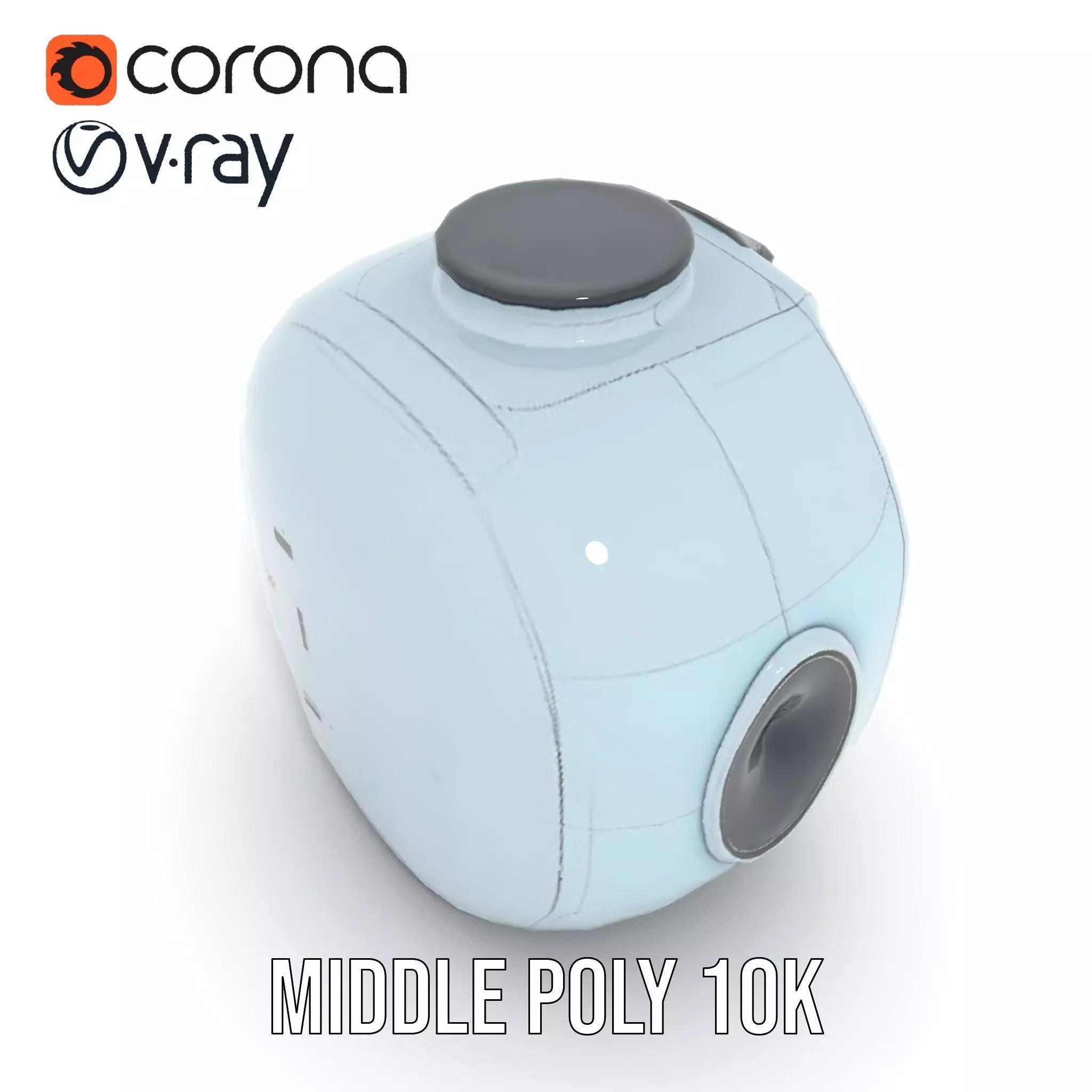 Futuristic Medical Pod Model Pack Low-poly 3D model_20