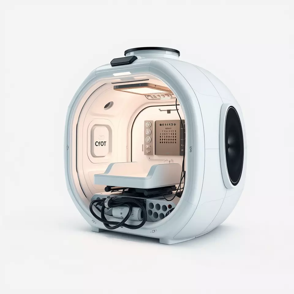 Futuristic Medical Pod Model Pack Low-poly 3D model_2