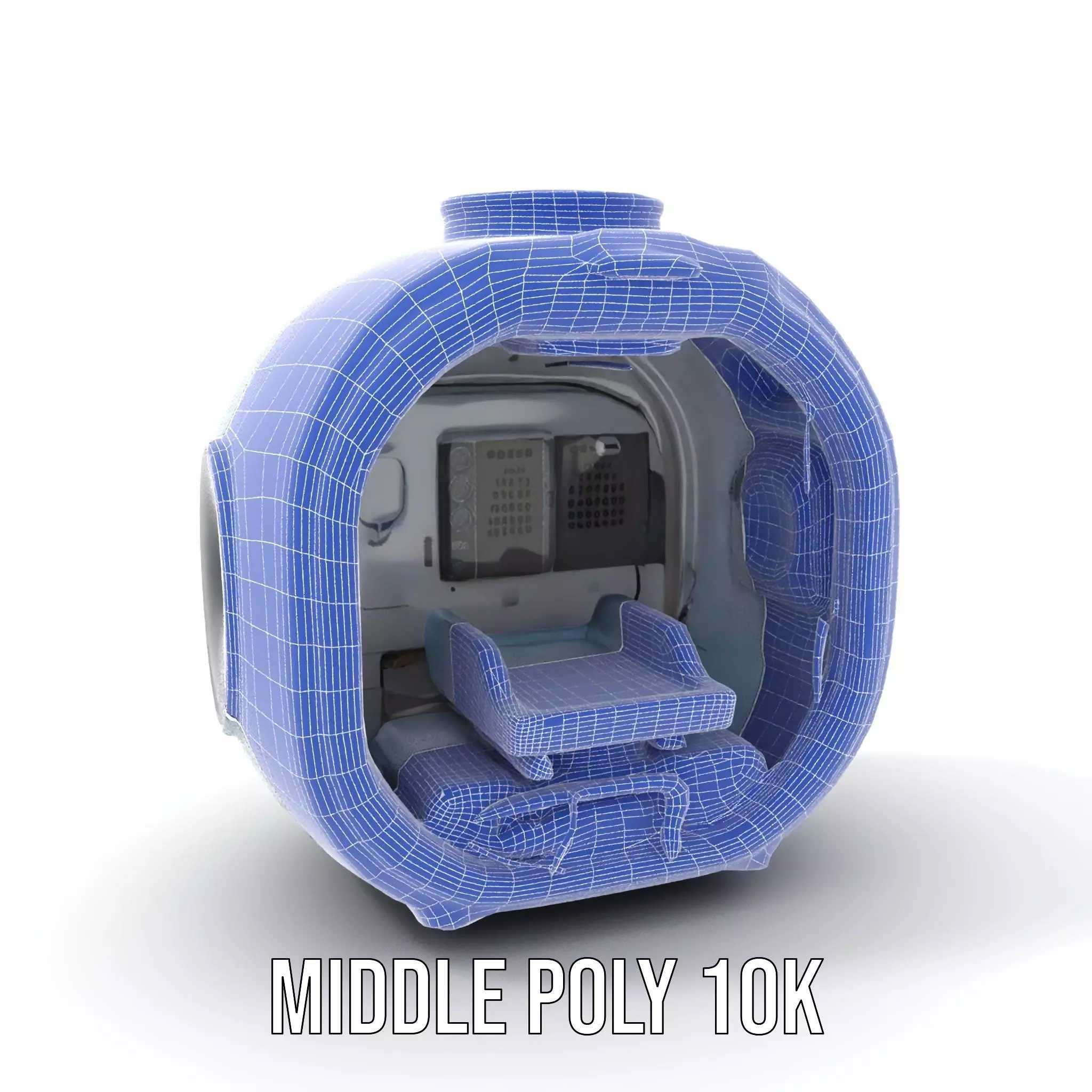 Futuristic Medical Pod Model Pack Low-poly 3D model_17