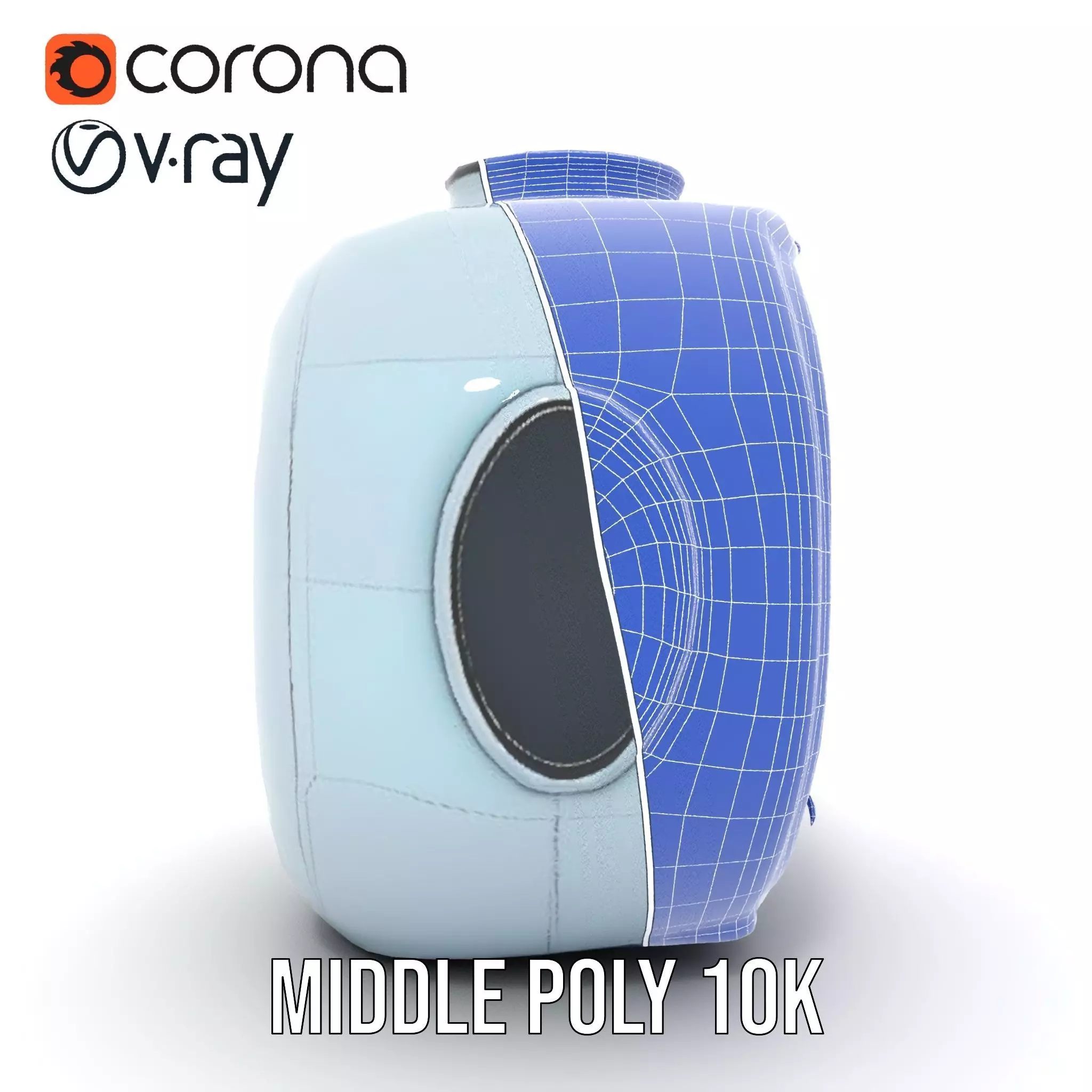 Futuristic Medical Pod Model Pack Low-poly 3D model_26